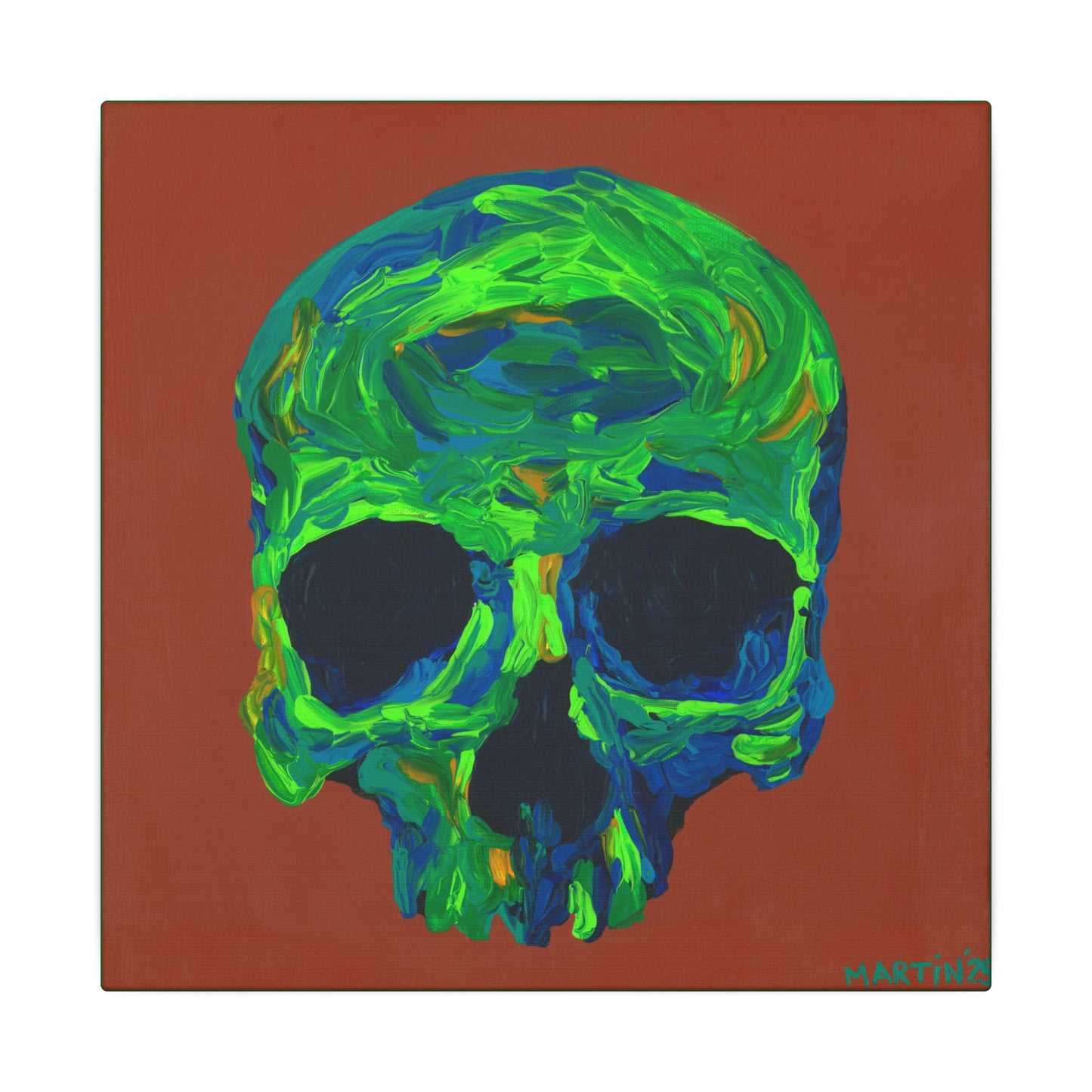 Goopy Skull Canvas Gallery Wrap