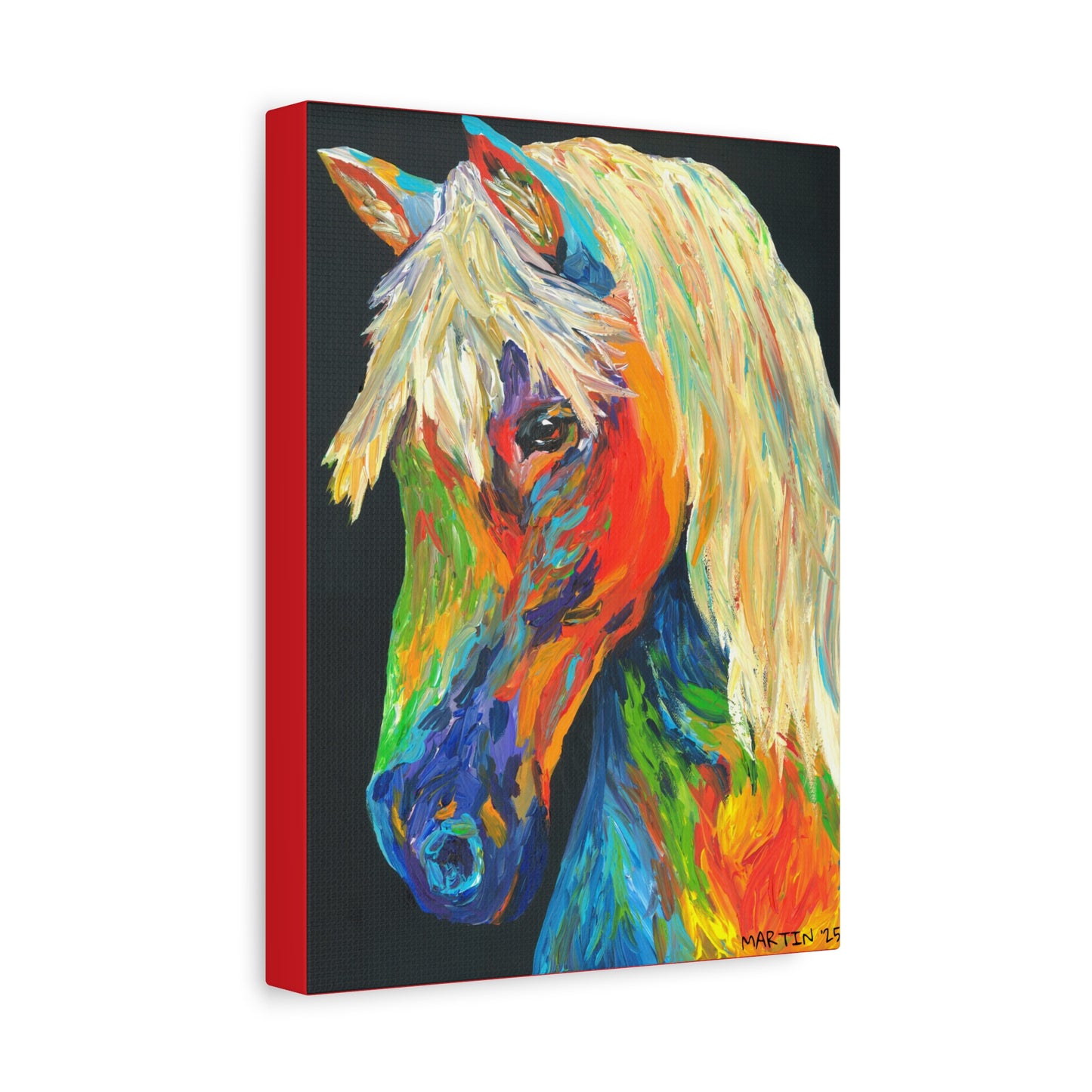 Rainbow Horse Canvas Gallery Wrap