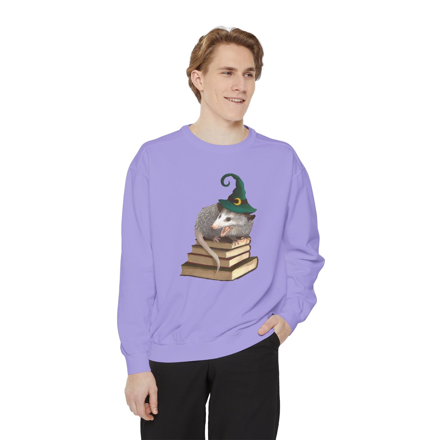 Opossum Witch Unisex Garment-Dyed Sweatshirt