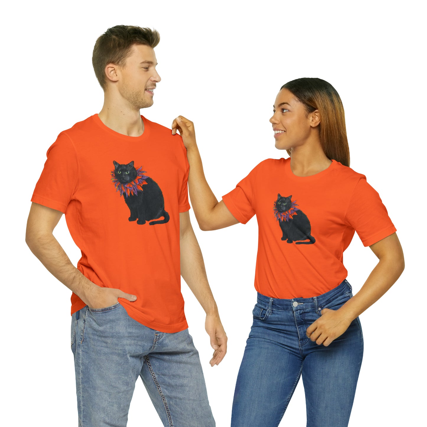 12 the Magical Halloween Cat Unisex Jersey Short Sleeve Tee
