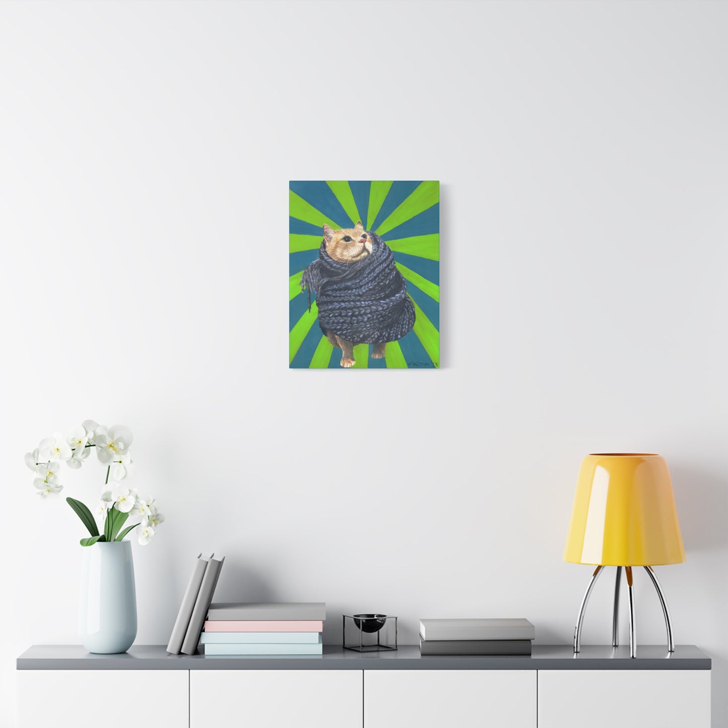 Lunchbox in Scarf Canvas Gallery Wrap