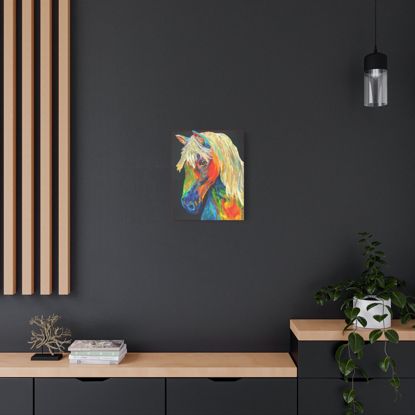 Rainbow Horse Canvas Gallery Wrap