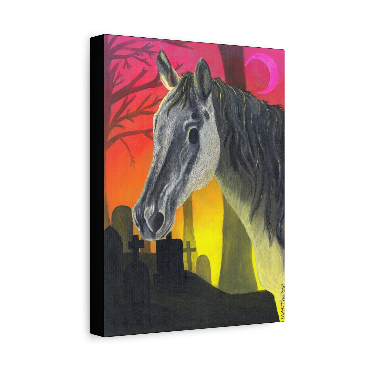 Spooky Horse Canvas Gallery Wraps