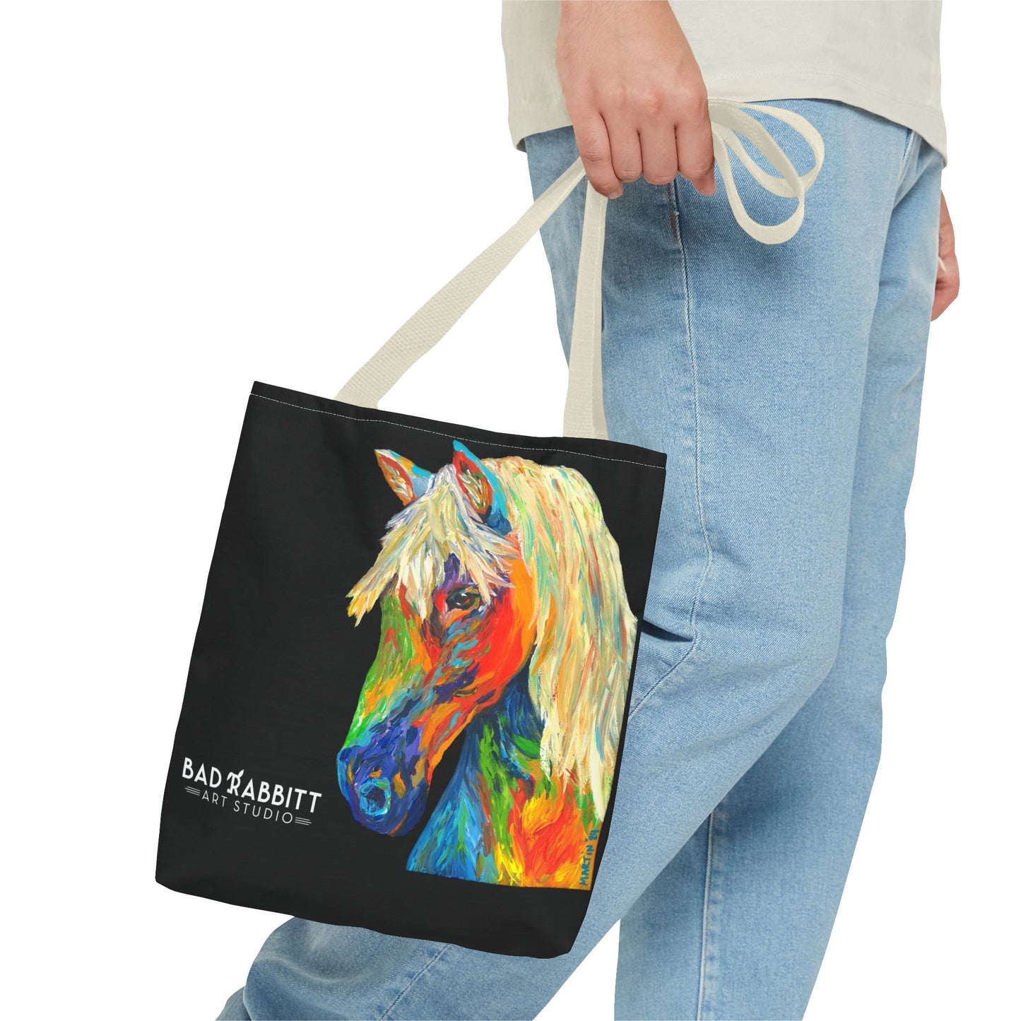 Rainbow Horse Tote Bag (AOP)