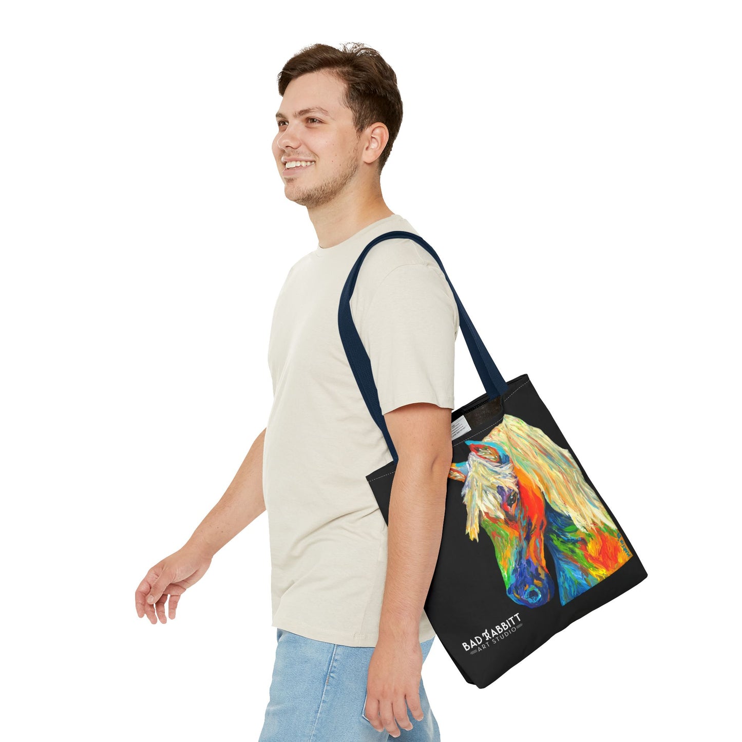 Rainbow Horse Tote Bag (AOP)