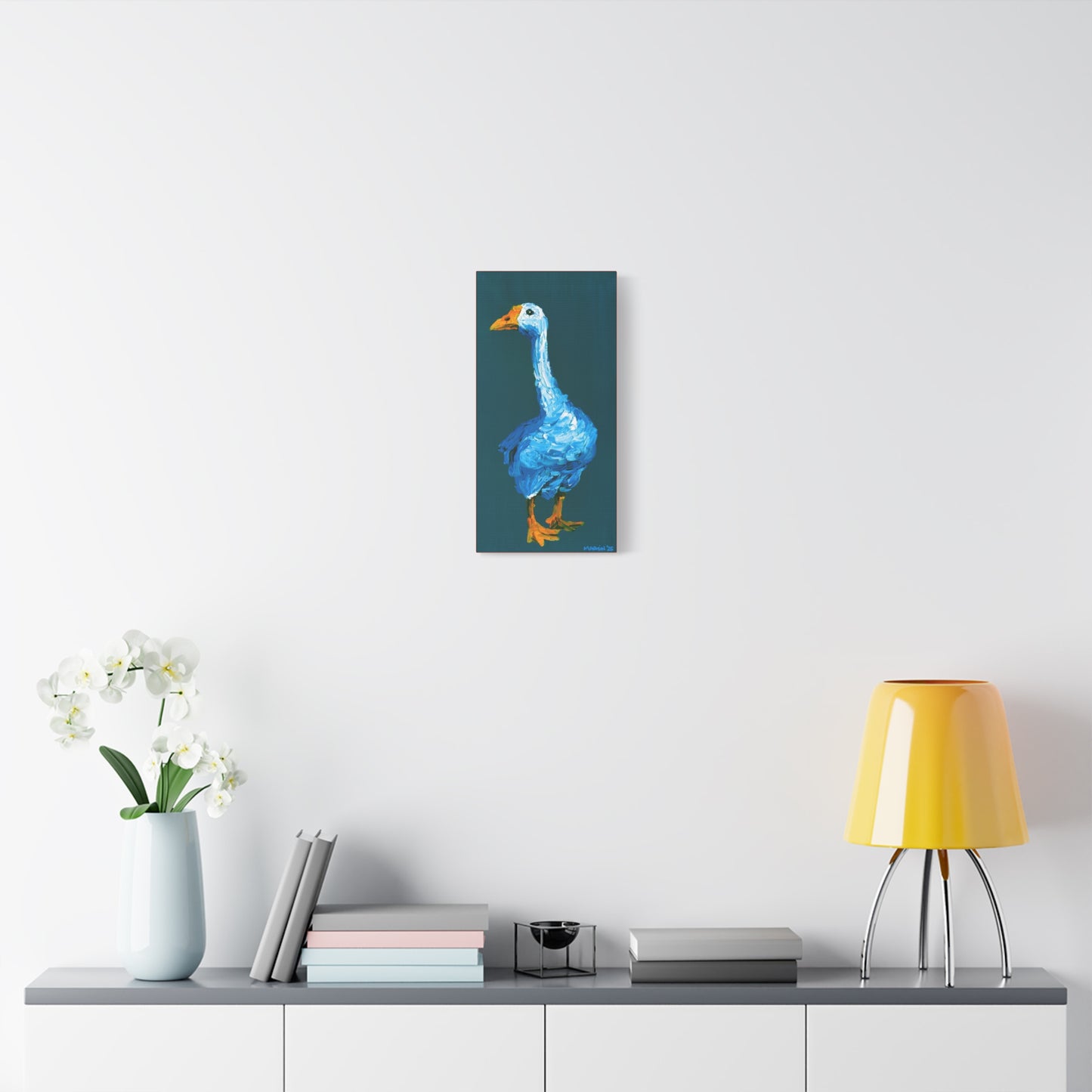 Alan the Goose Matte Canvas, Stretched, 1.25"