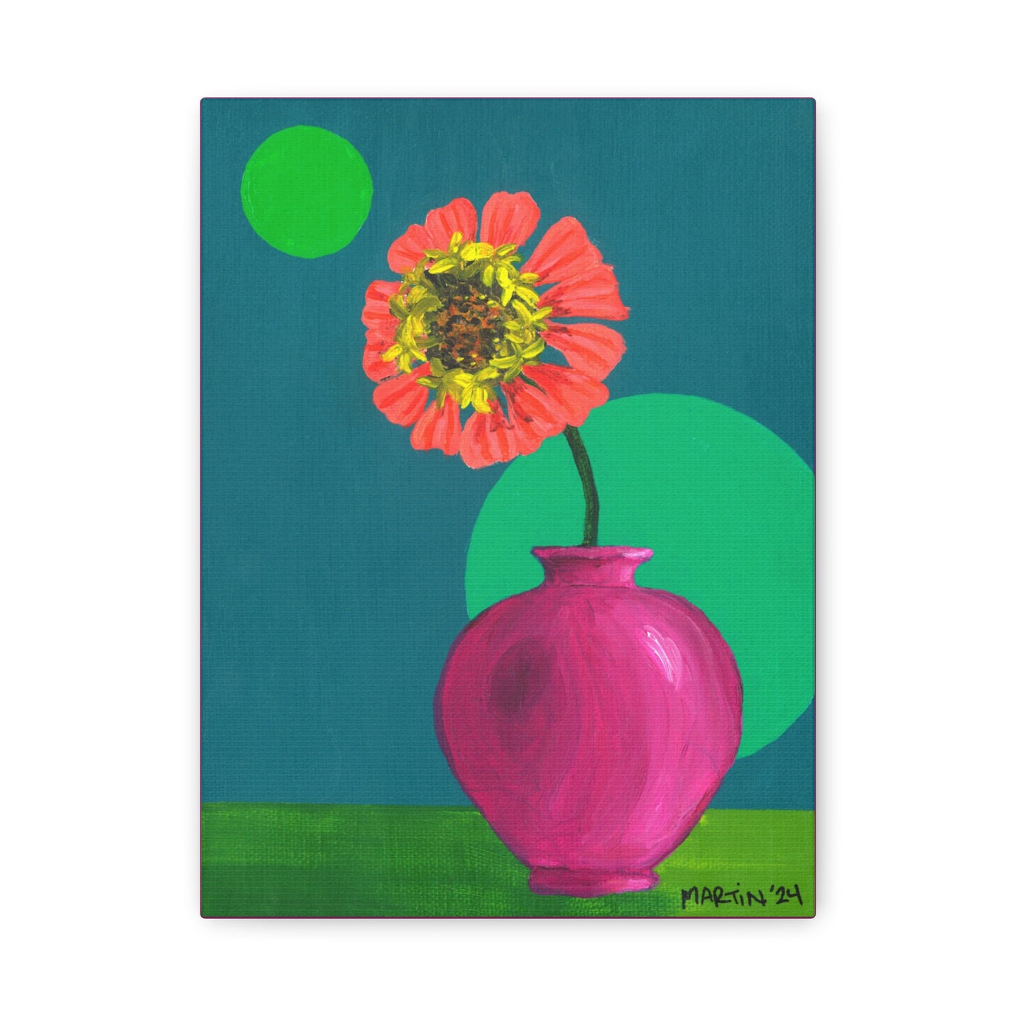 Mini Zinnie Canvas Gallery Wrap