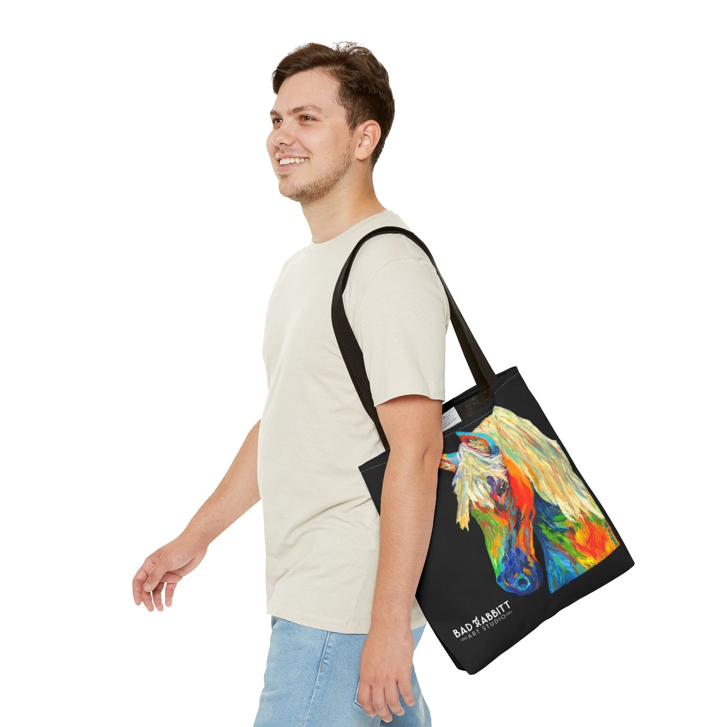 Rainbow Horse Tote Bag (AOP)
