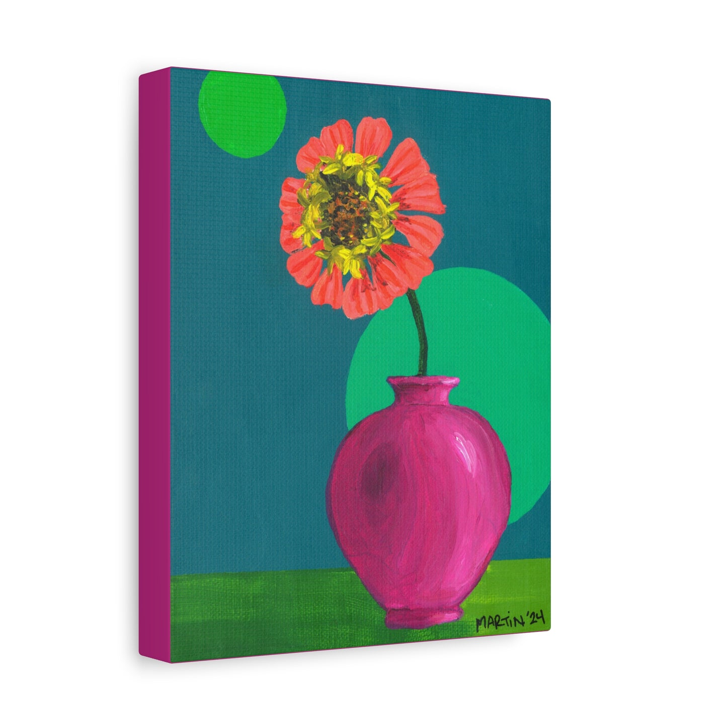 Mini Zinnie Canvas Gallery Wrap