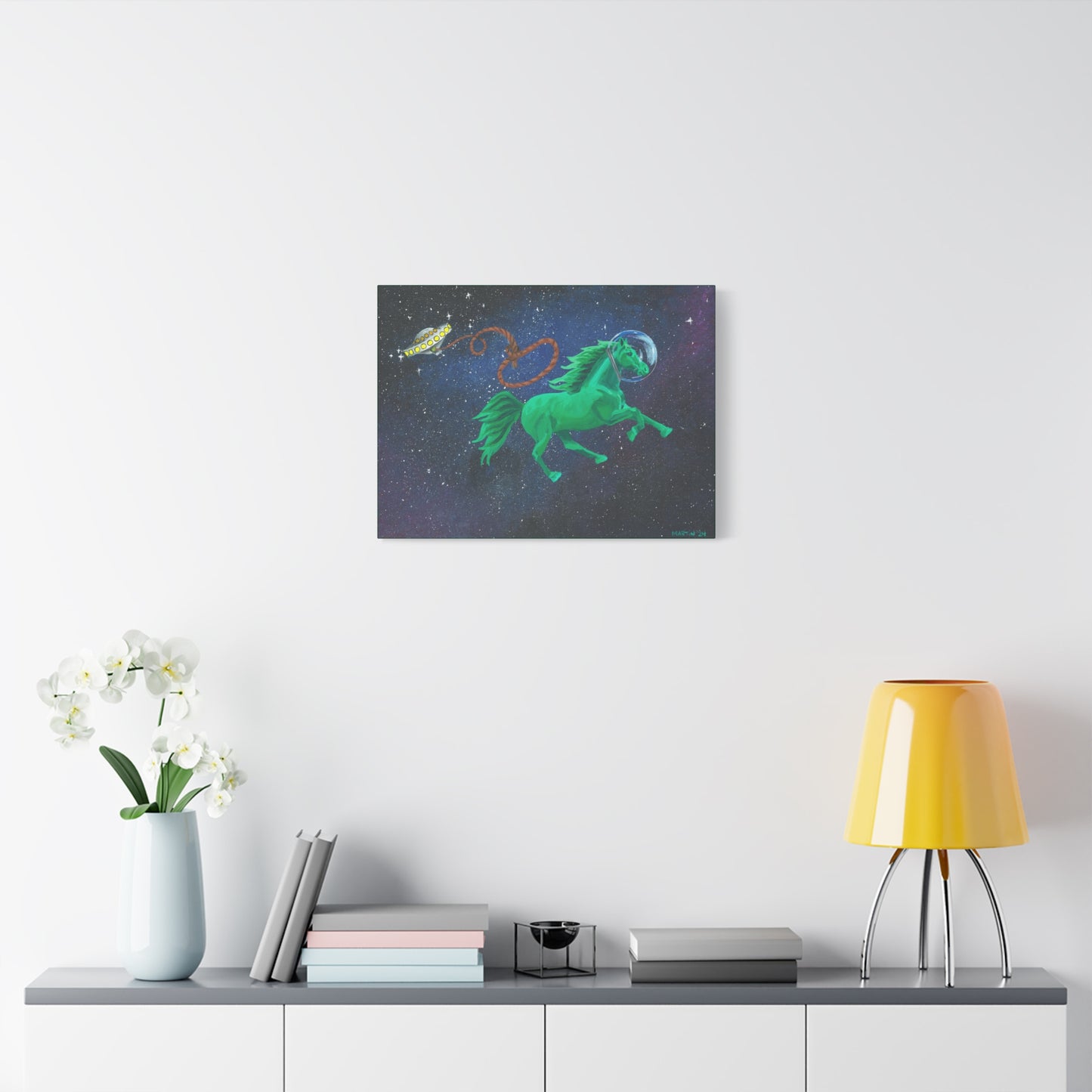 Space Horse Canvas Gallery Wrap
