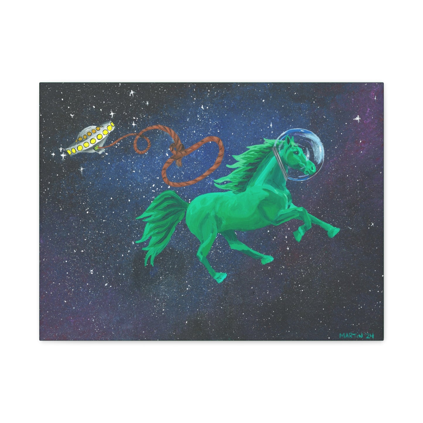 Space Horse Canvas Gallery Wrap