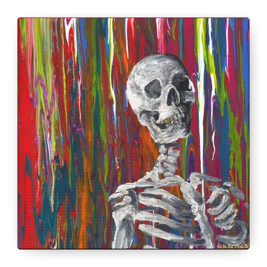 "Glitter Bones" Matte Canvas, Stretched, 1.25"