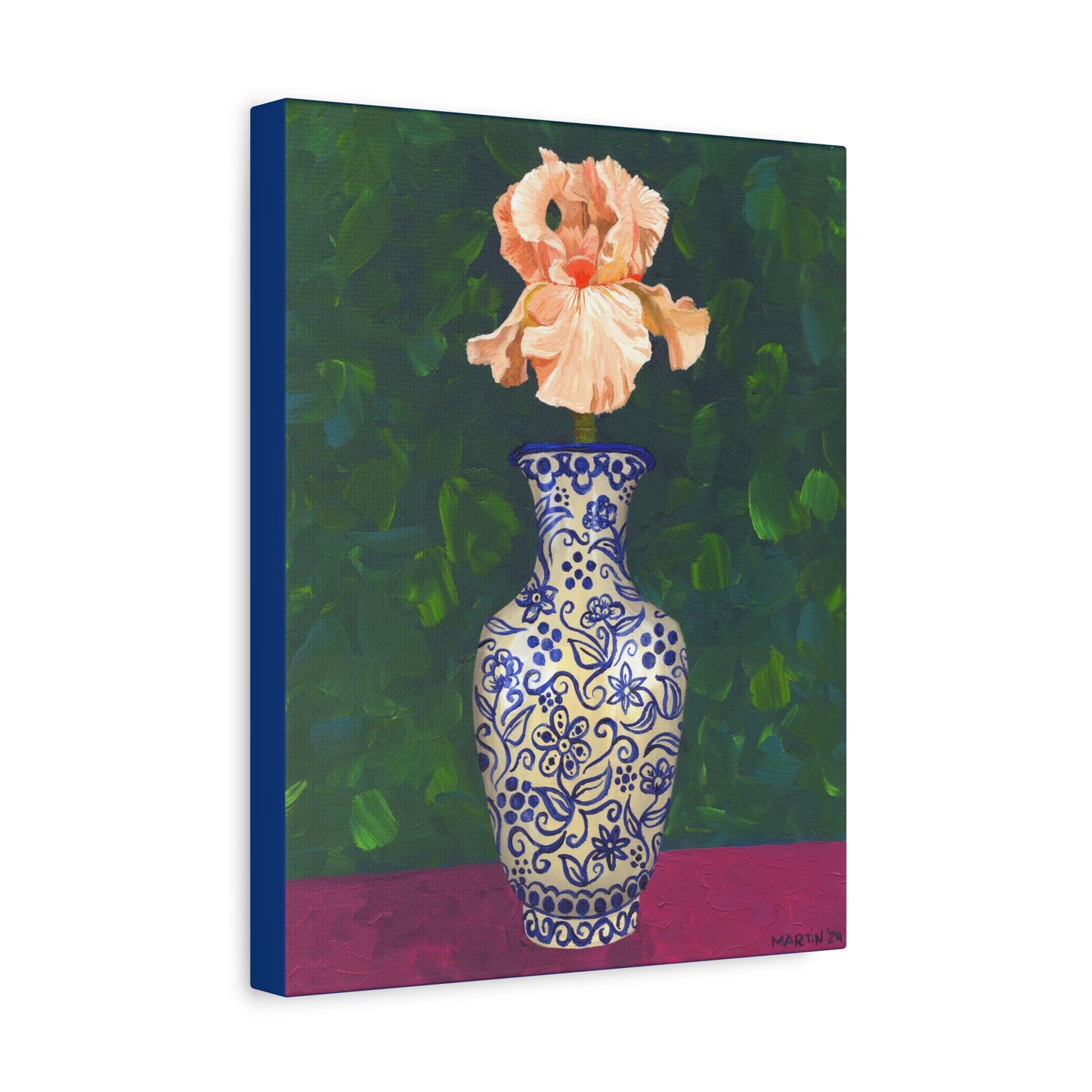 Peach Iris Canvas Gallery Wrap