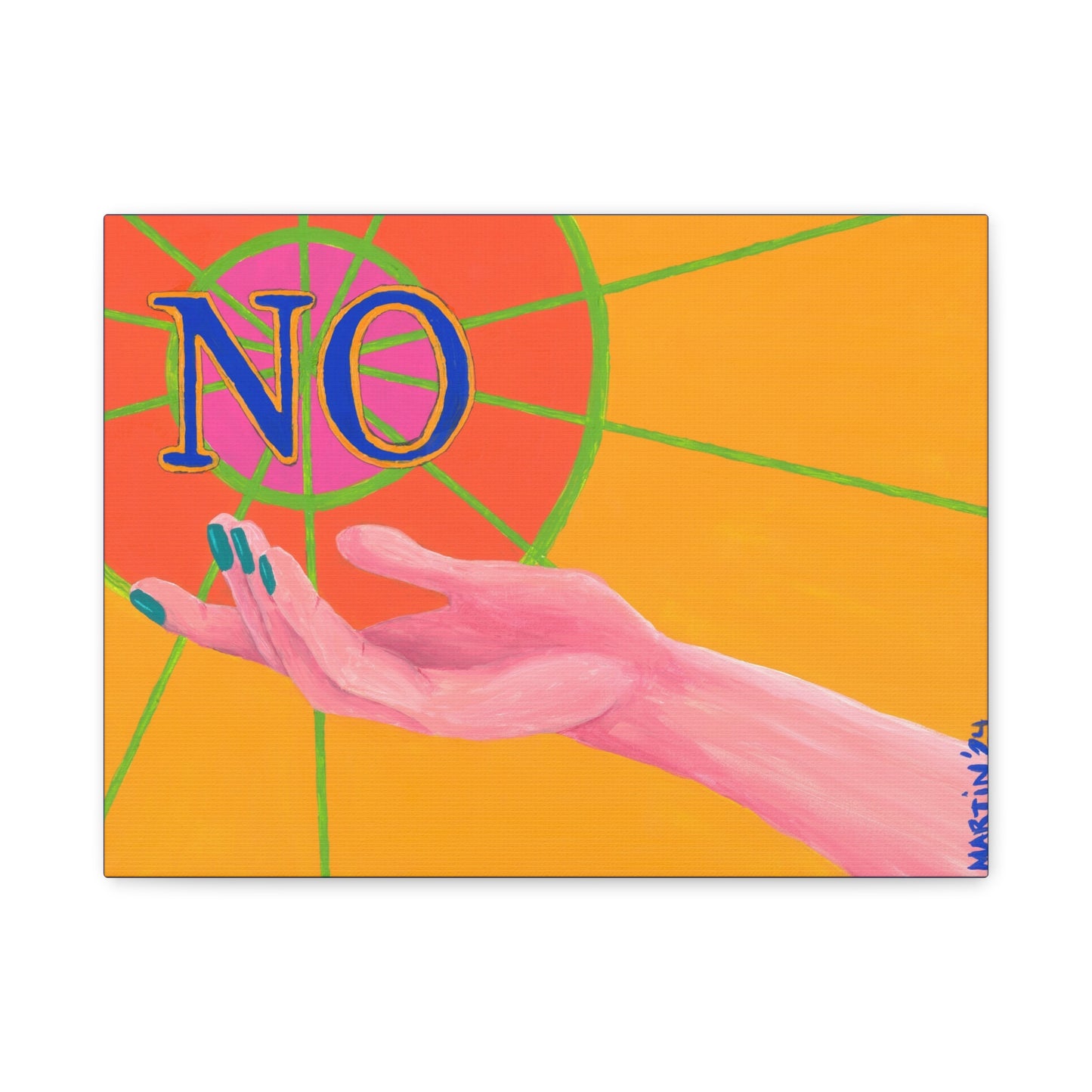 "NO 2024" Canvas Gallery Wrap