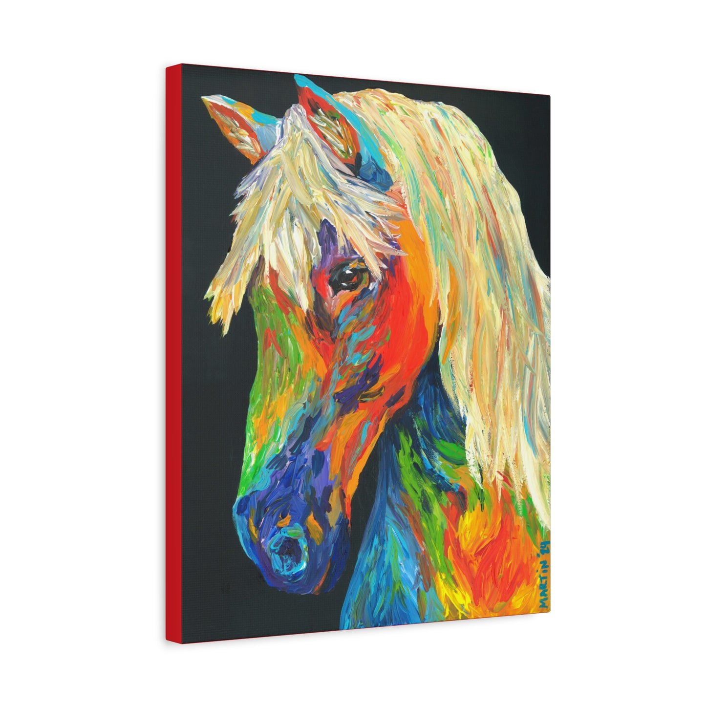 Rainbow Horse Canvas Gallery Wrap