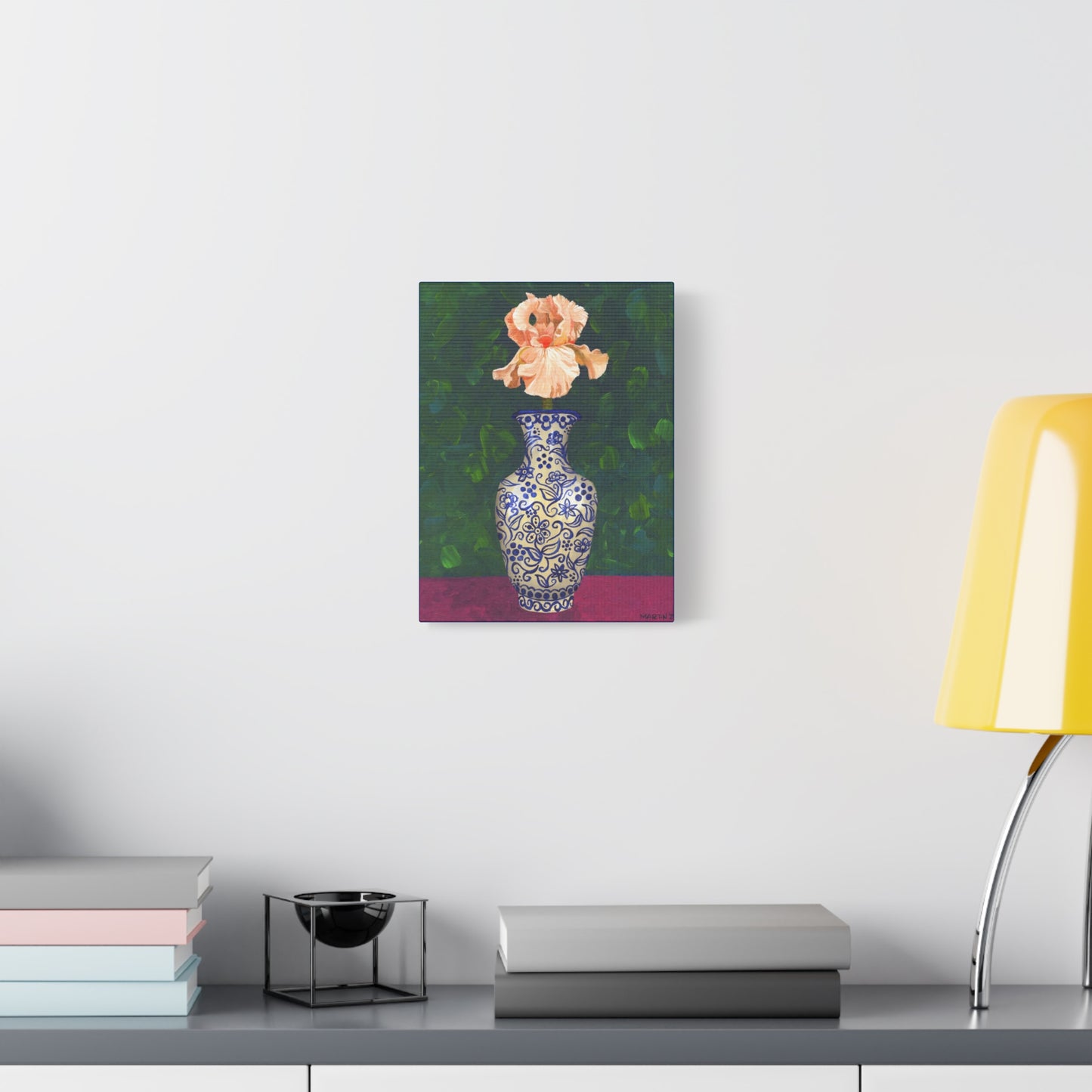 Peach Iris Canvas Gallery Wrap