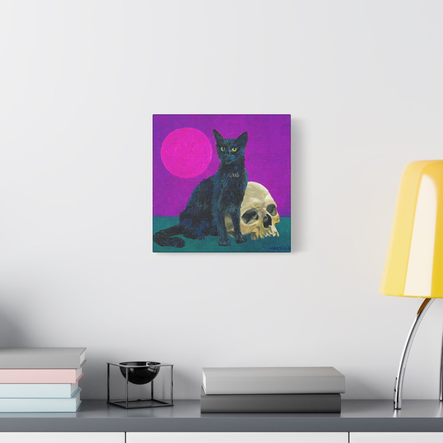 Gene Parmesan with the Skull of Dave's Enemy Canvas Gallery Wrap