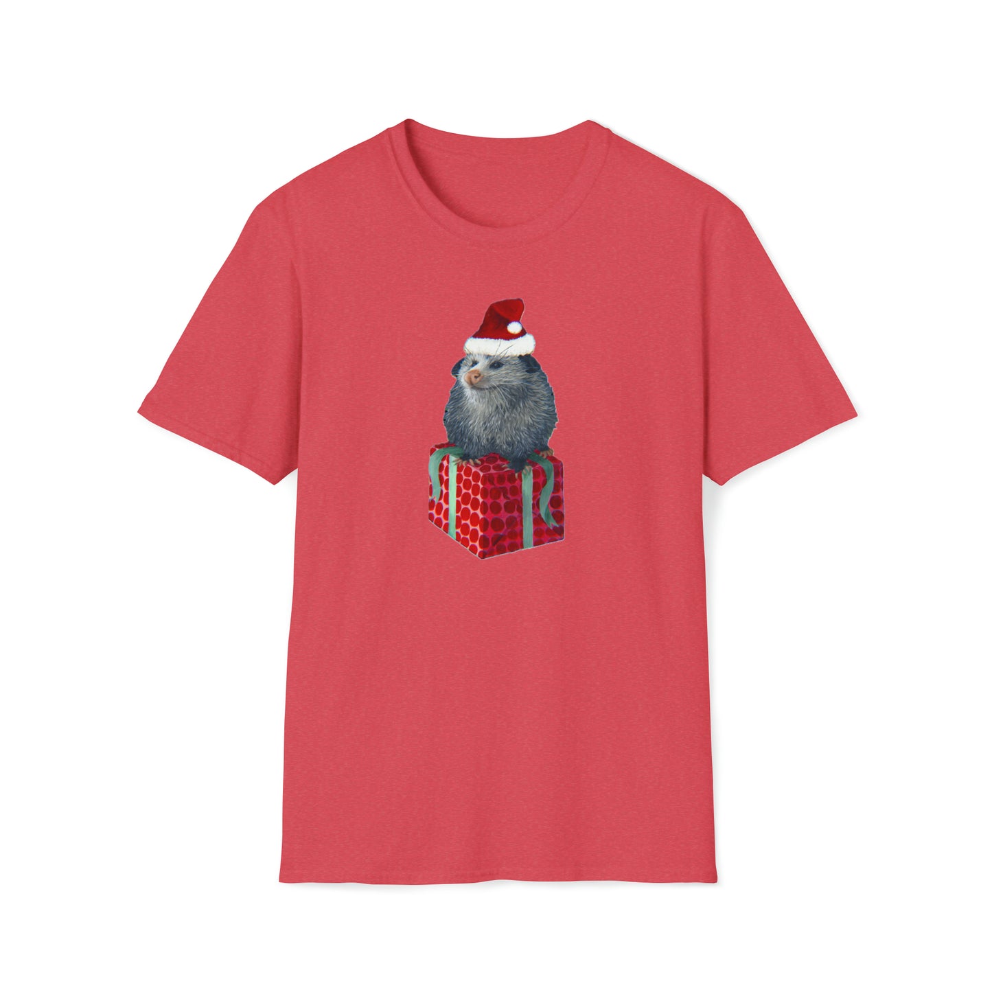 Christmas Opossum Unisex Softstyle T-Shirt