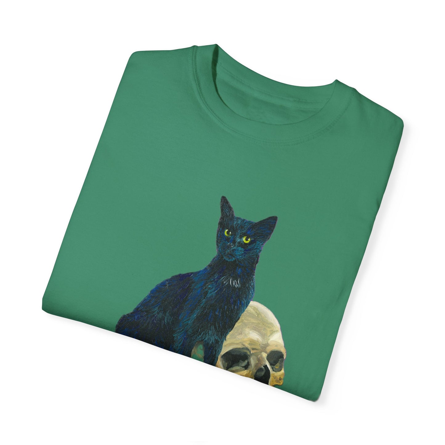 Gene Parmesan with the Skull of Dave's Enemy Unisex Garment-Dyed T-shirt