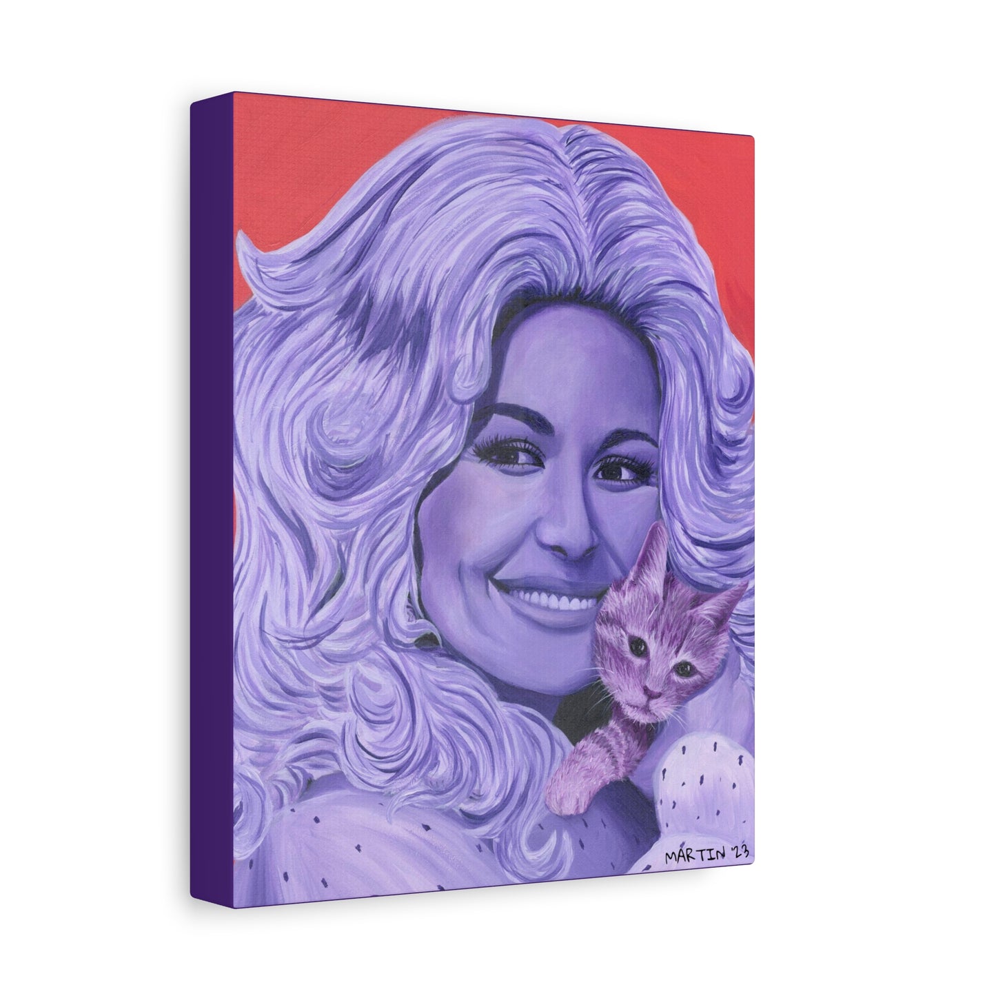 Dolly with Kitty Canvas Gallery Wrap