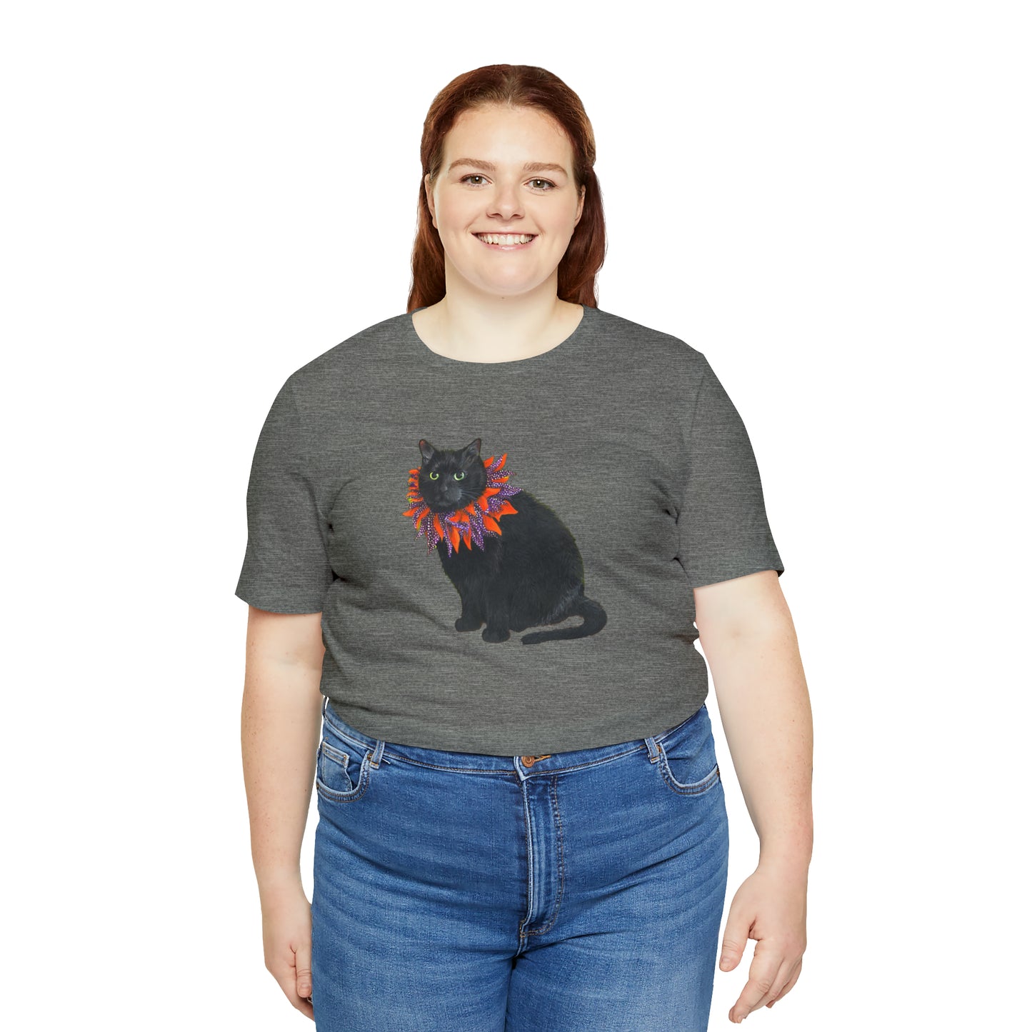 12 the Magical Halloween Cat Unisex Jersey Short Sleeve Tee
