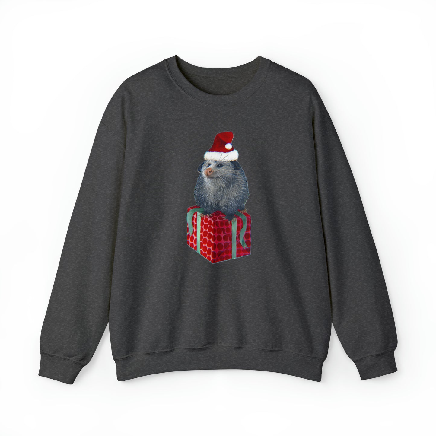 Christmas Opossum Unisex Heavy Blend™ Crewneck Sweatshirt