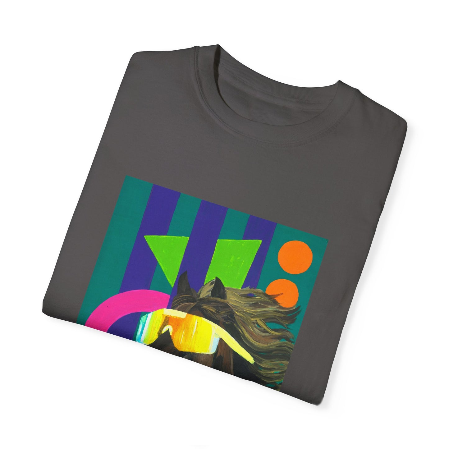 Dude Bro Horse Unisex Garment-Dyed T-shirt