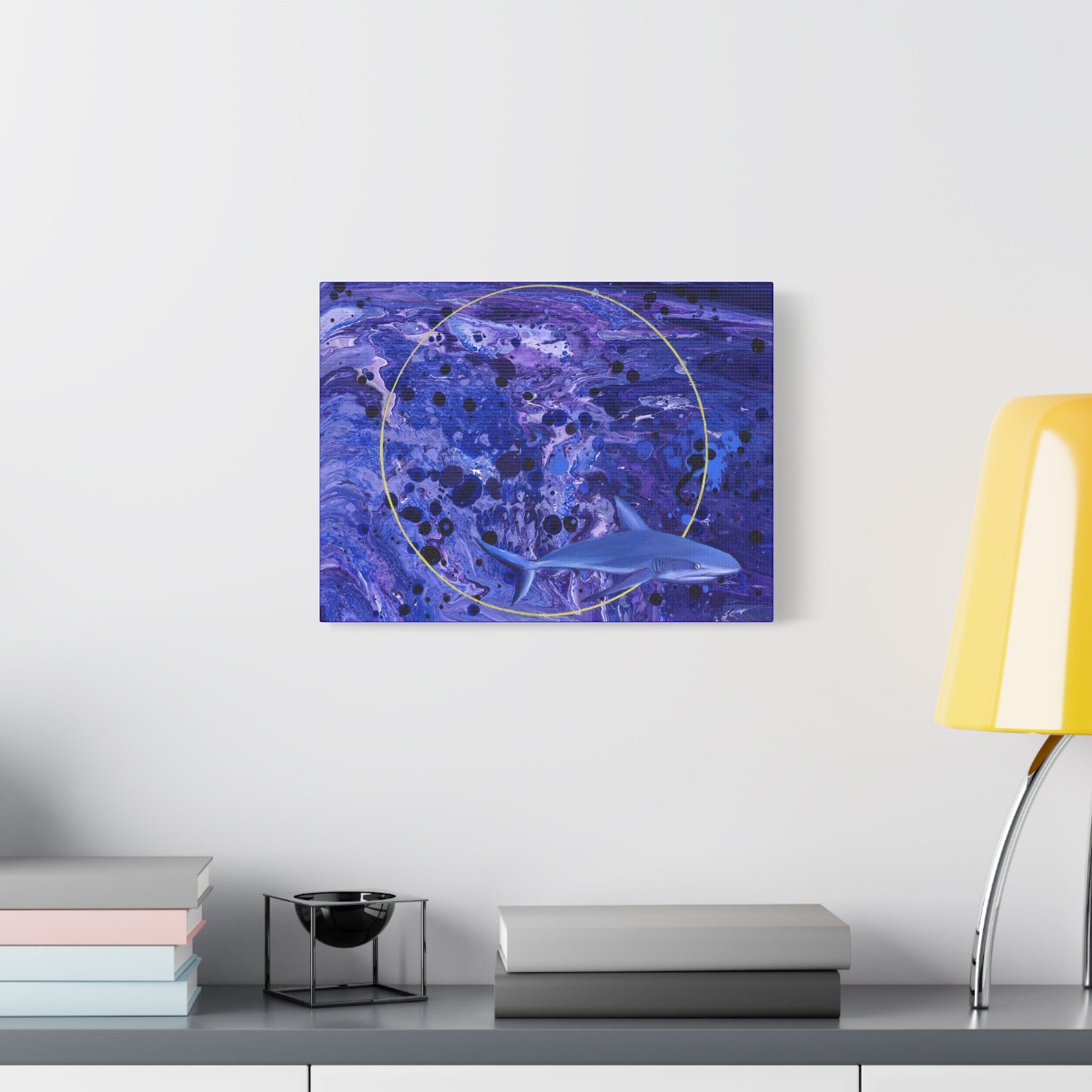 "Sharkira" Matte Canvas, Stretched, 1.25"