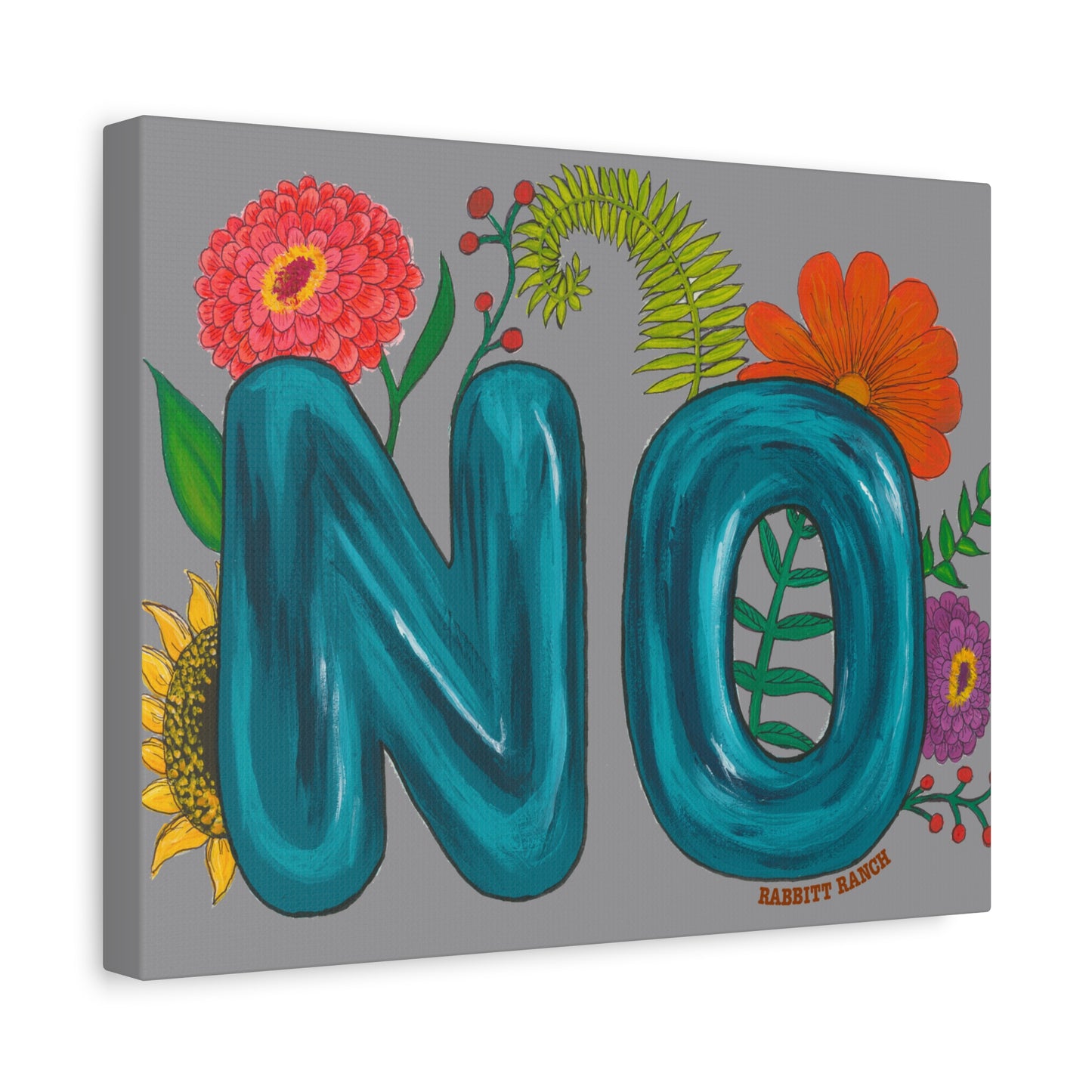 "NO" Canvas Gallery Wraps