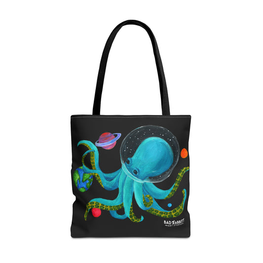 Octopus in Space Tote Bag (AOP)