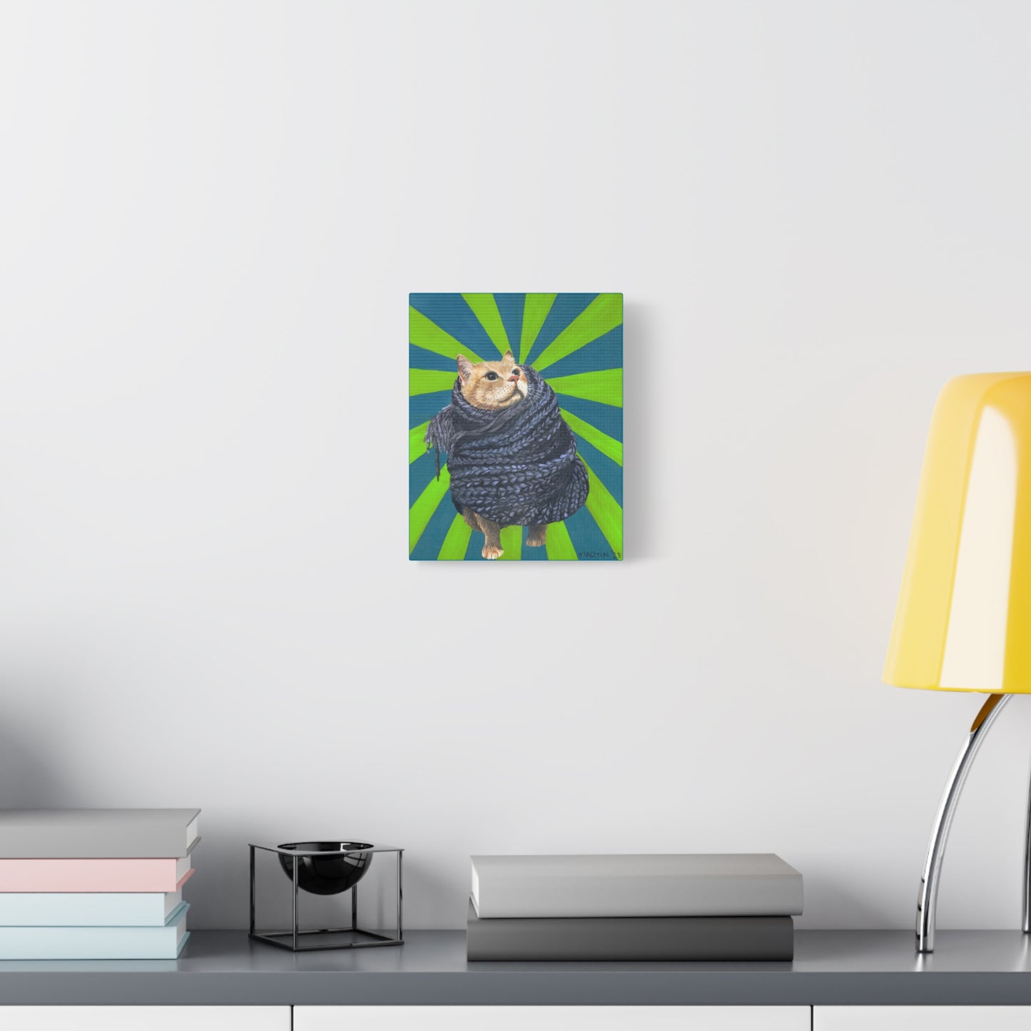 Lunchbox in Scarf Canvas Gallery Wrap