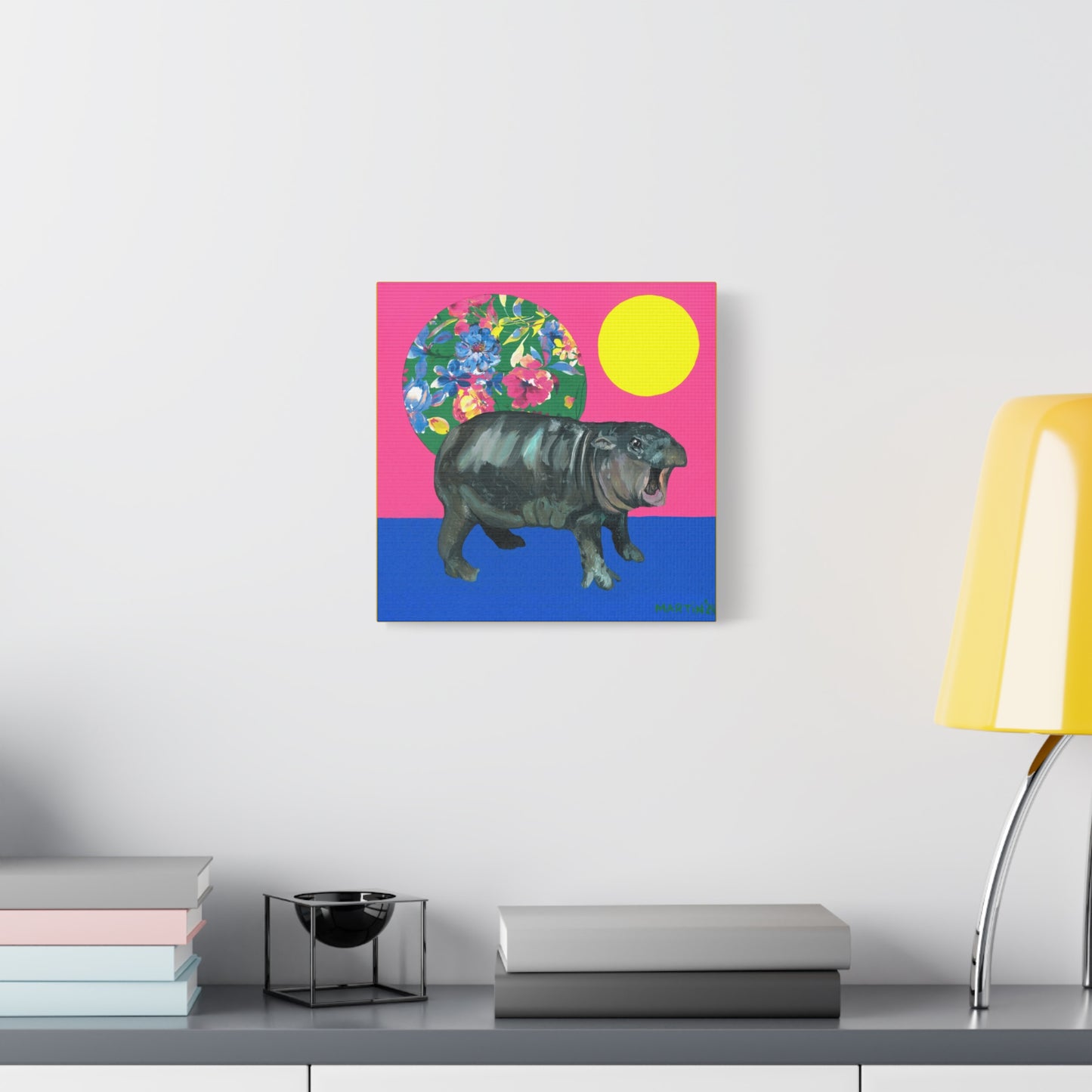 Moo Deng Matte Canvas, Stretched, 1.25"