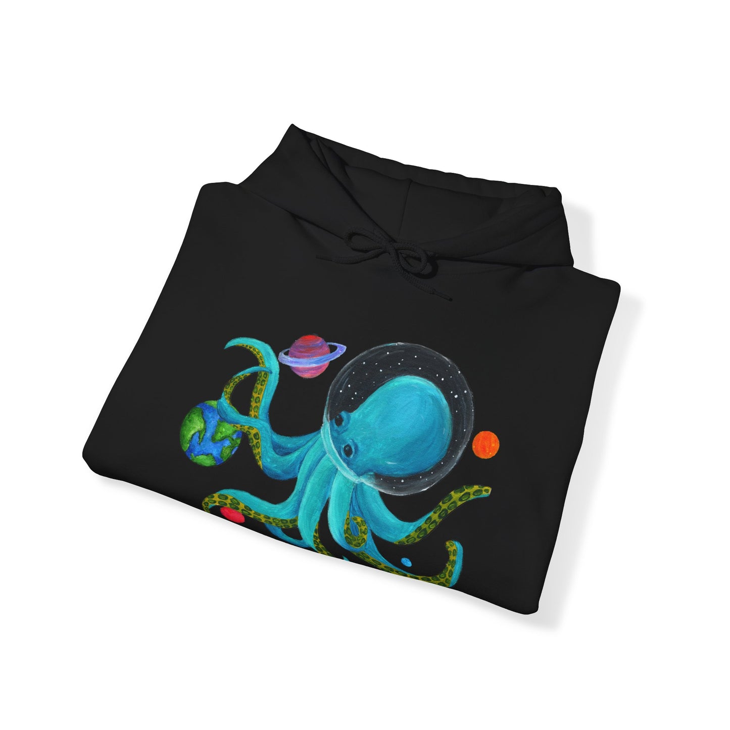 Octopus in Space Unisex Heavy Blend™ Hooded Sweatshirt