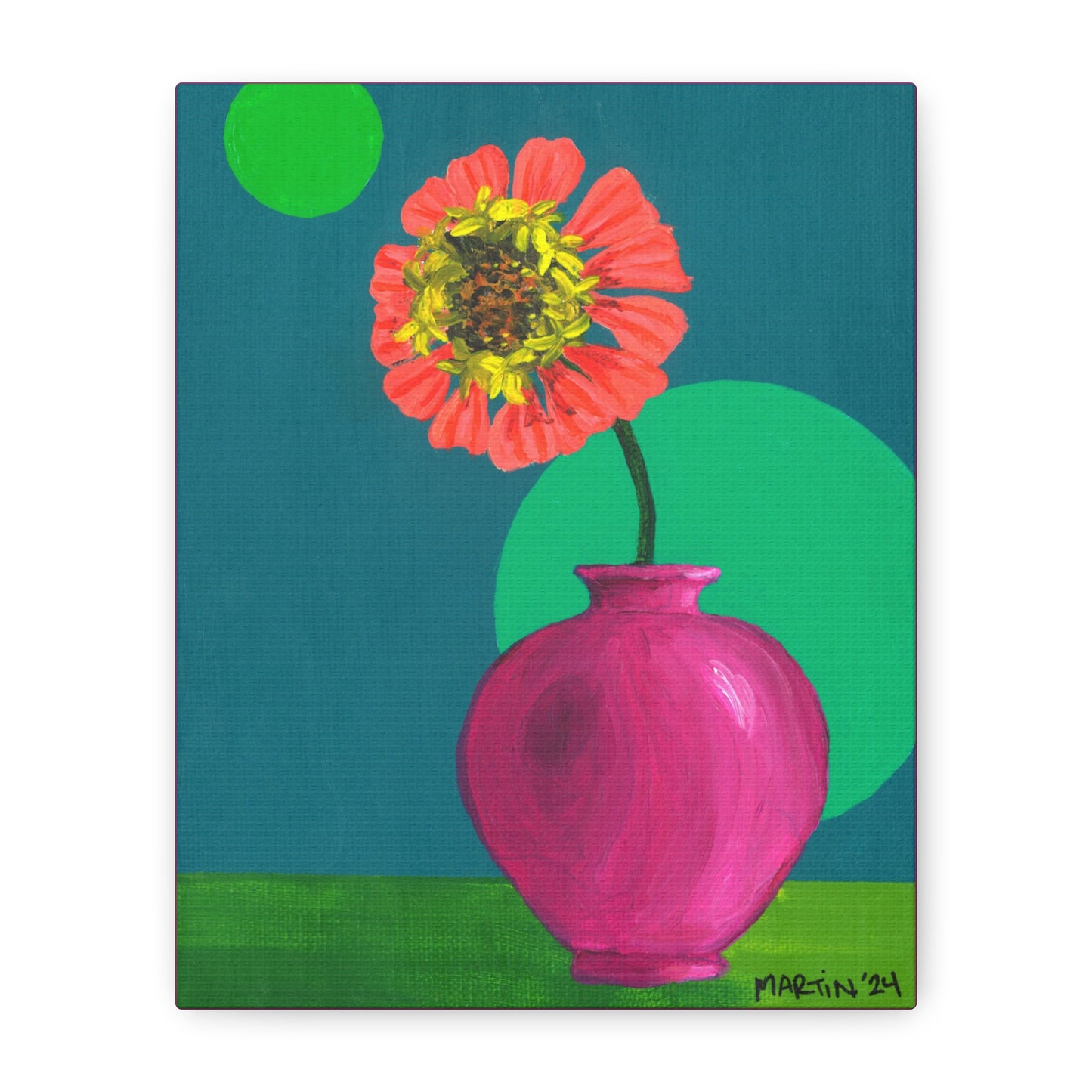Mini Zinnie Canvas Gallery Wrap