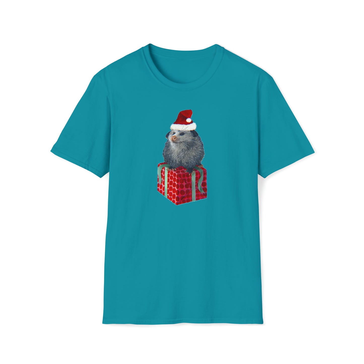 Christmas Opossum Unisex Softstyle T-Shirt
