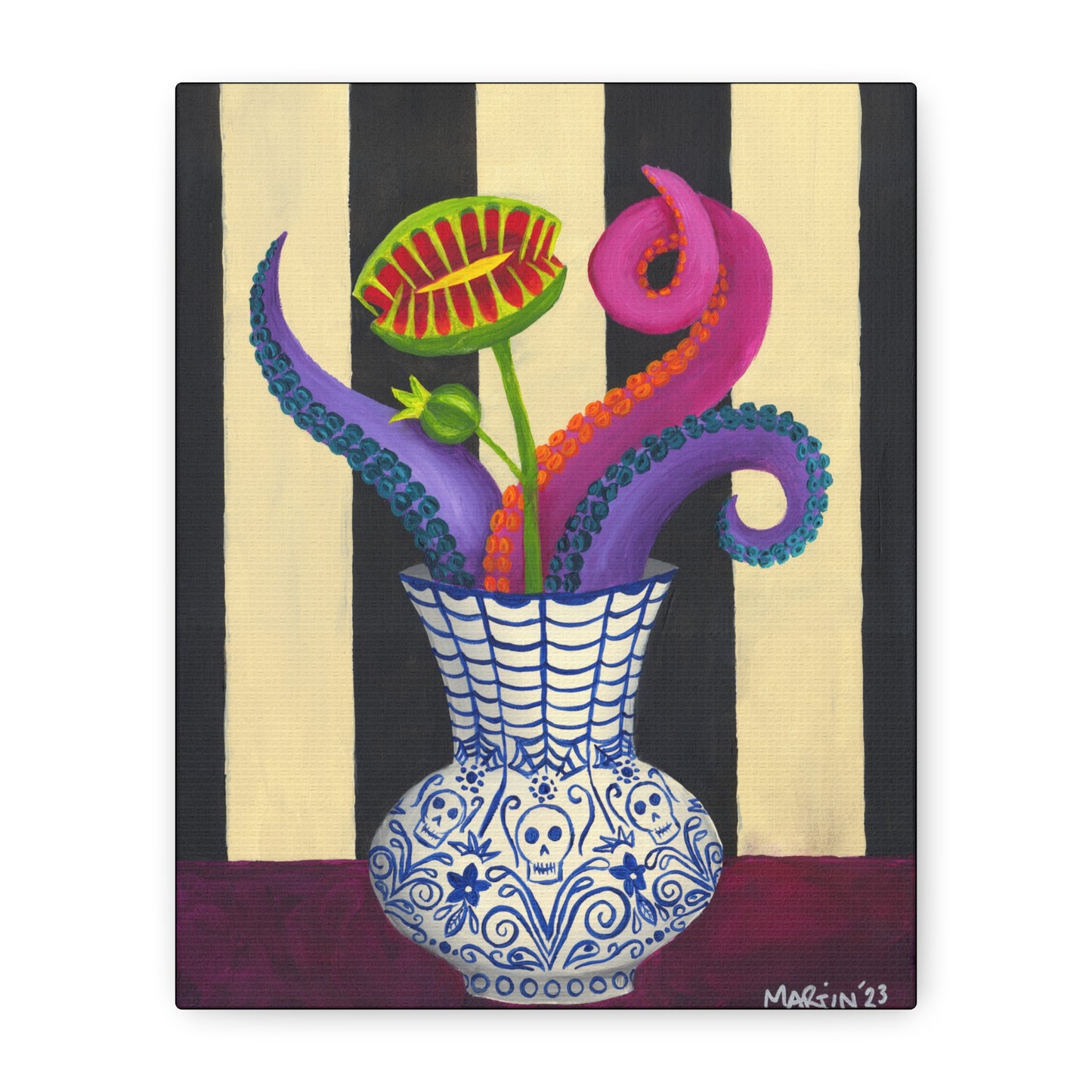 Spooky Flowers Canvas Gallery Wraps