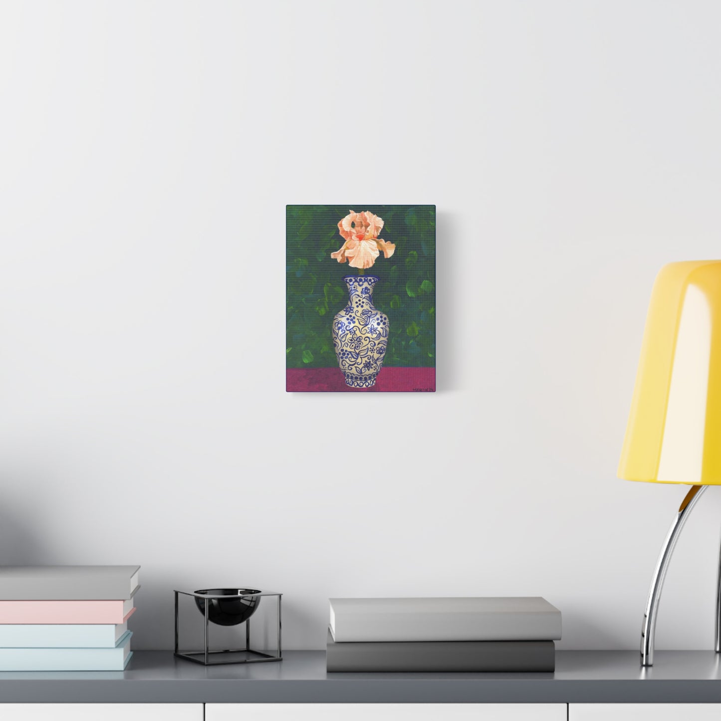 Peach Iris Canvas Gallery Wrap