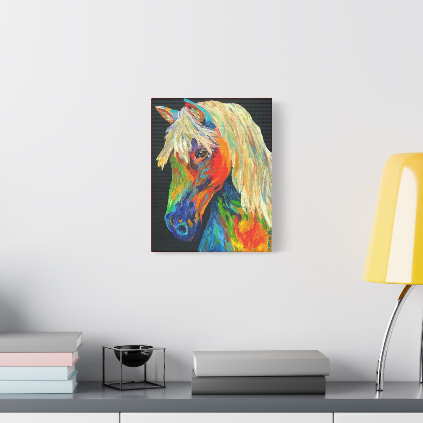 Rainbow Horse Canvas Gallery Wrap
