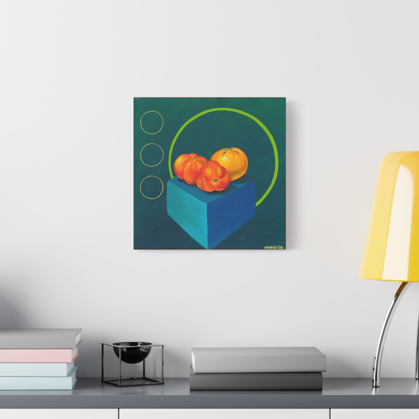 Three Homegrown Tomatoes Matte Canvas, Stretched, 1.25"