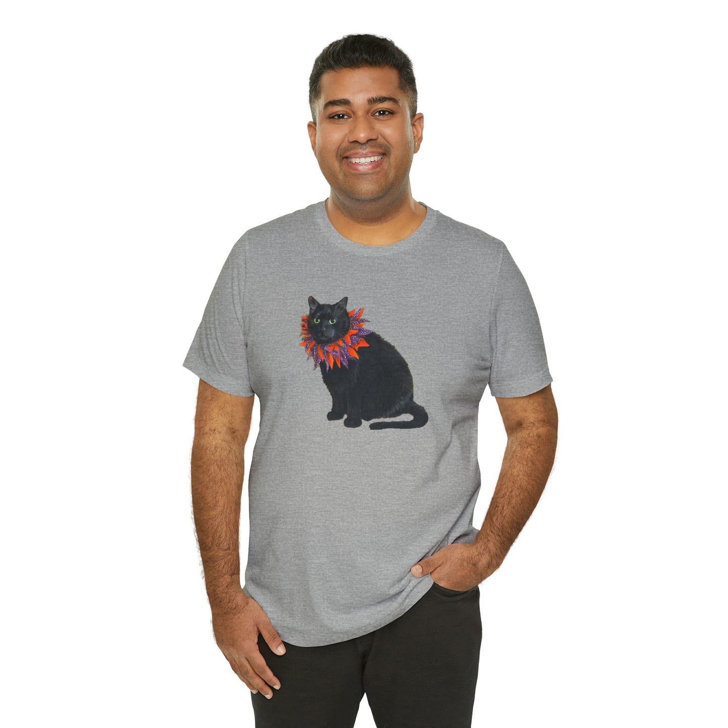 12 the Magical Halloween Cat Unisex Jersey Short Sleeve Tee