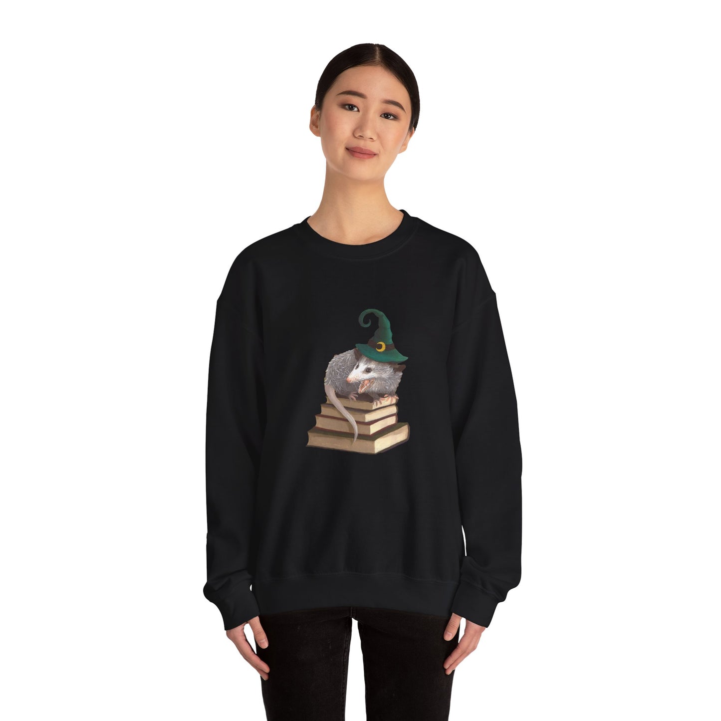 Opossum Witch Unisex Heavy Blend™ Crewneck Sweatshirt