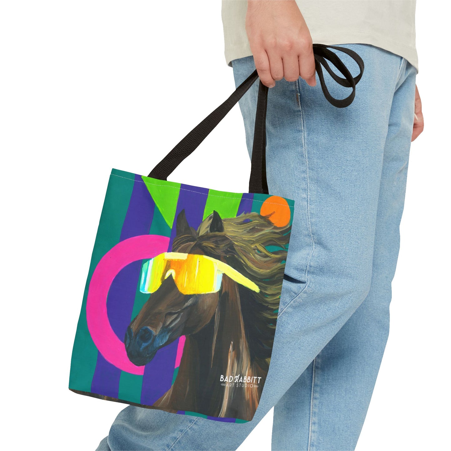 Dude Bro Horse Tote Bag (AOP)