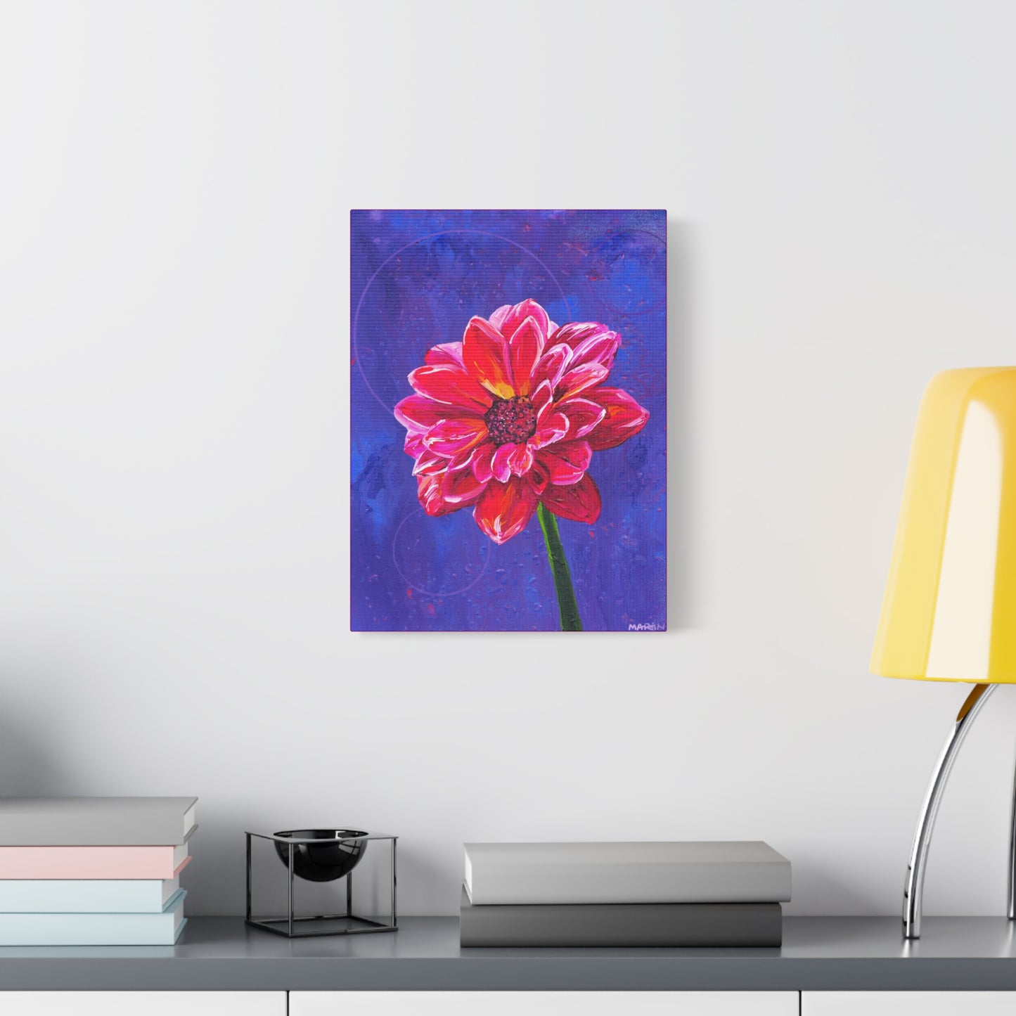 "Dahlia" Matte Canvas, Stretched, 1.25"
