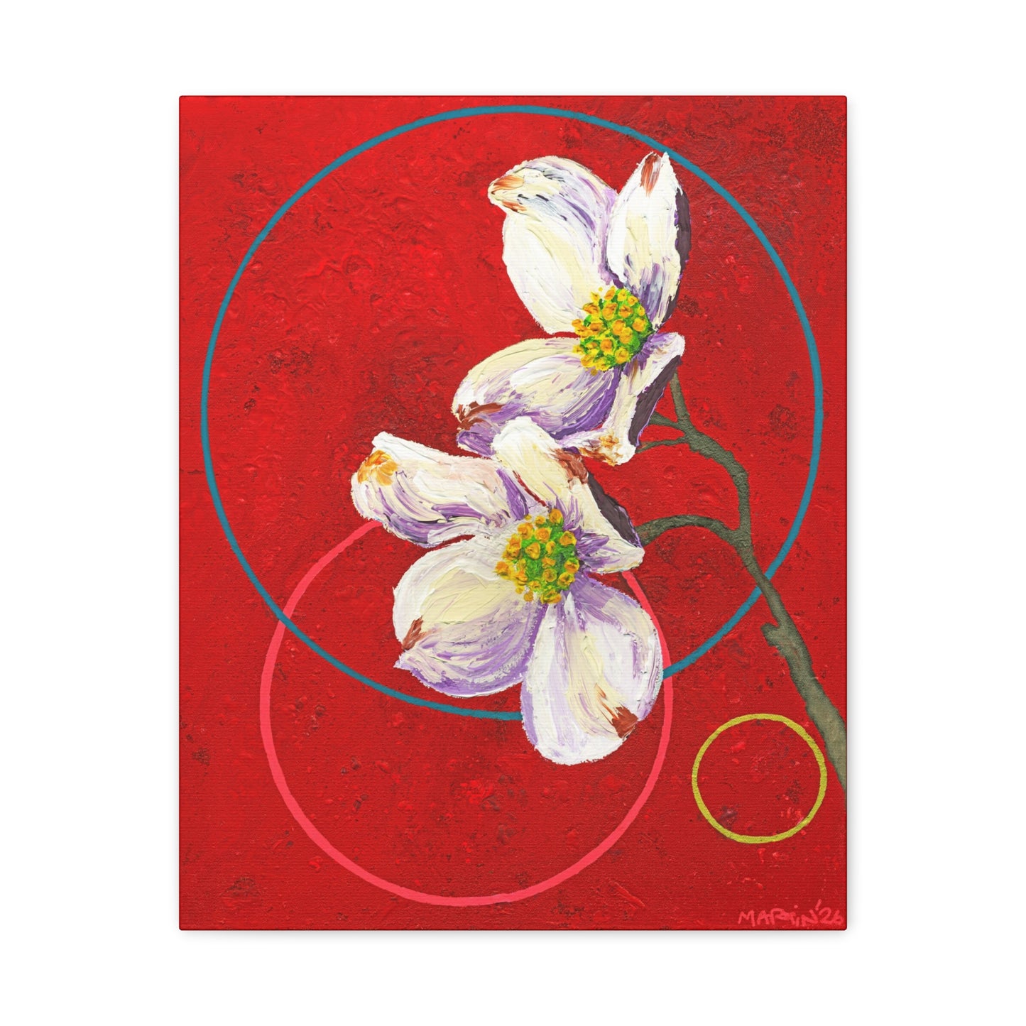 "Dogwood" Matte Canvas, Stretched, 1.25"
