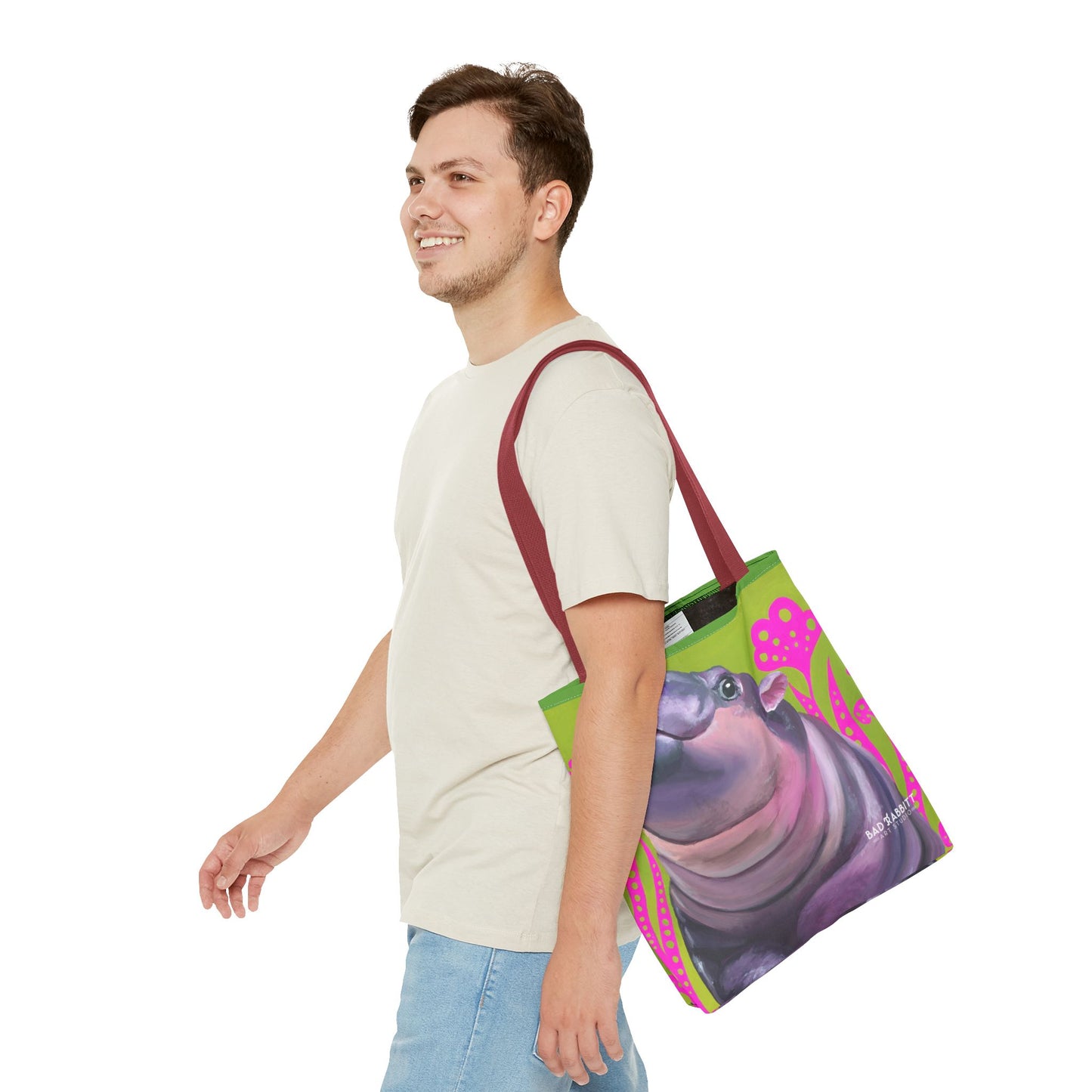 Moo Deng Tote Bag (AOP)