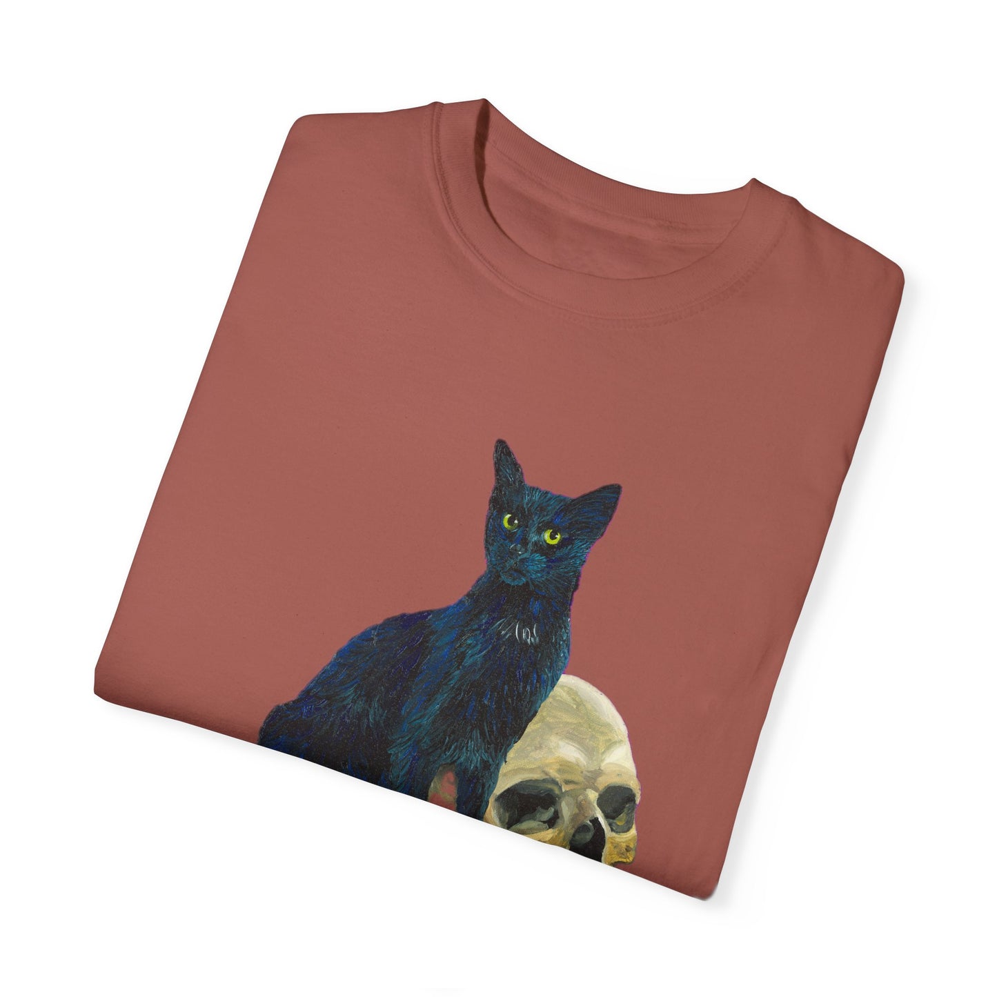 Gene Parmesan with the Skull of Dave's Enemy Unisex Garment-Dyed T-shirt