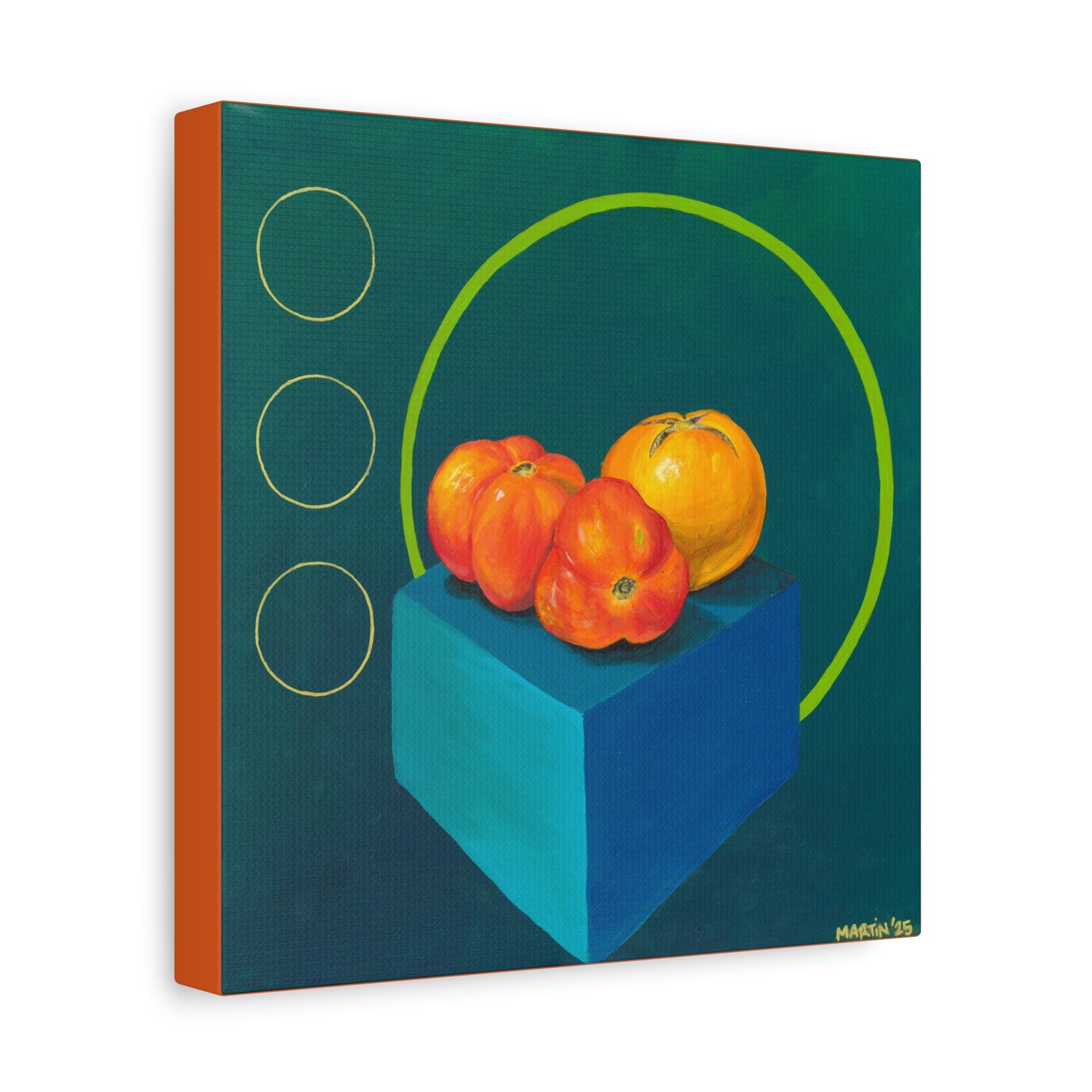Three Homegrown Tomatoes Matte Canvas, Stretched, 1.25"