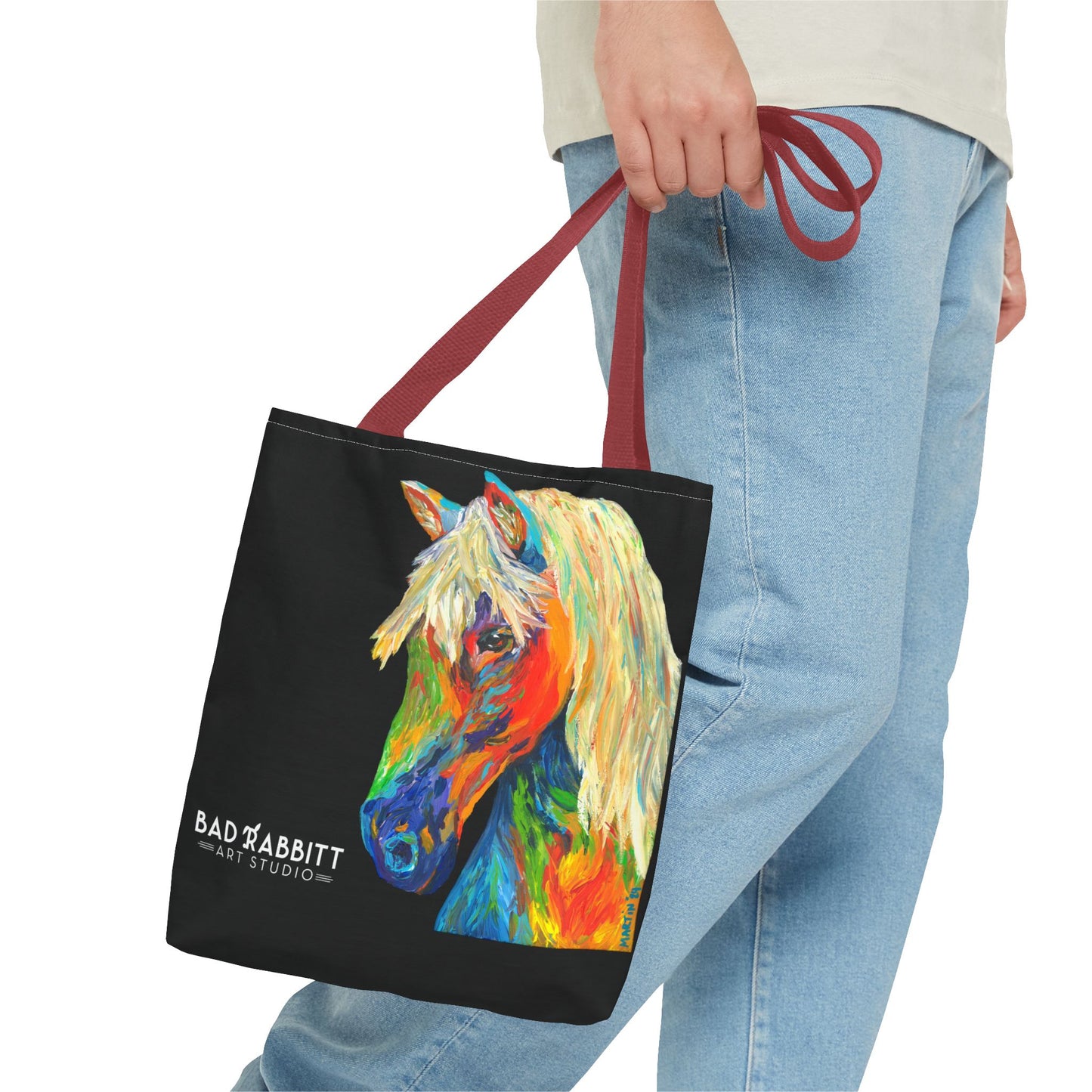 Rainbow Horse Tote Bag (AOP)