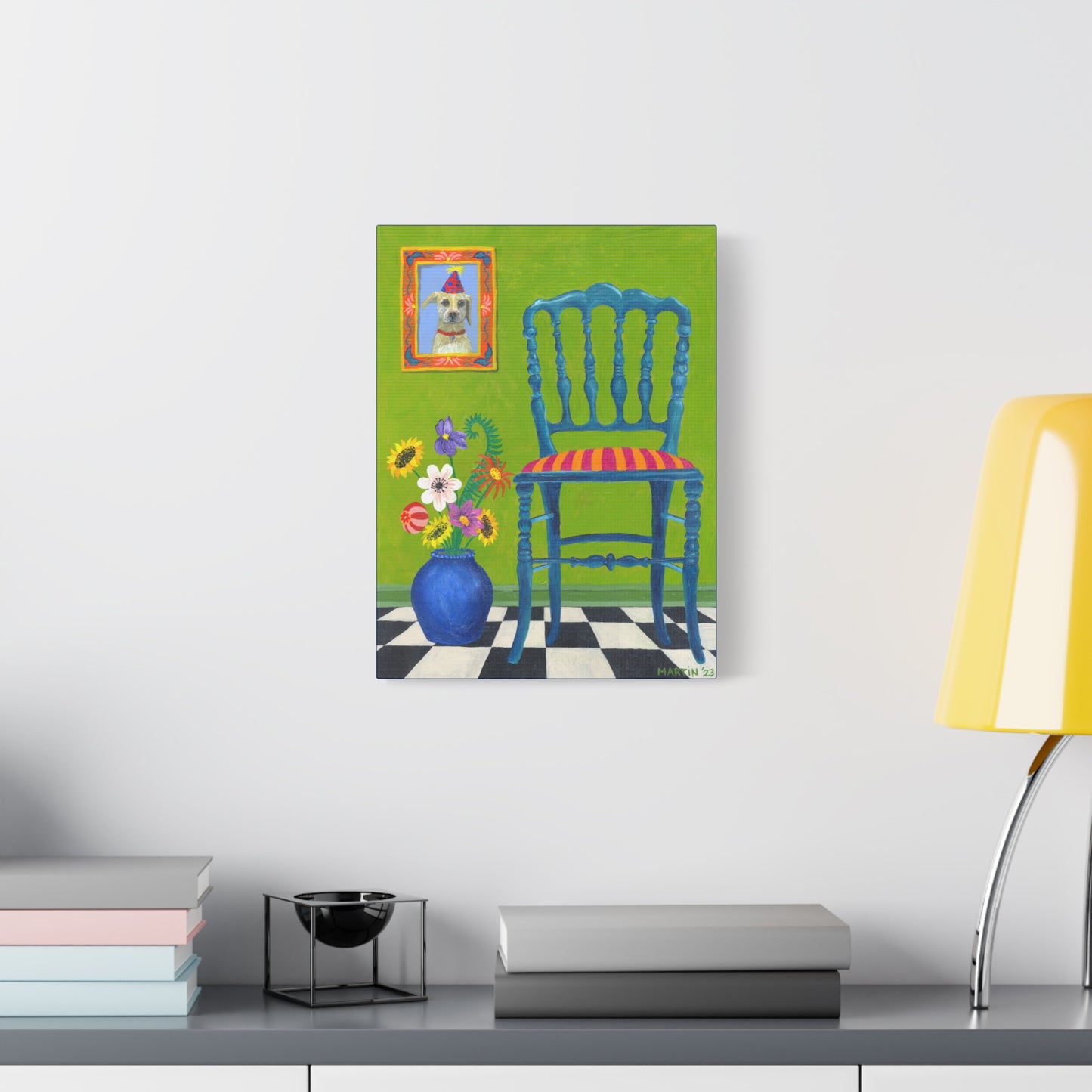Teal Chair Canvas Gallery Wrap