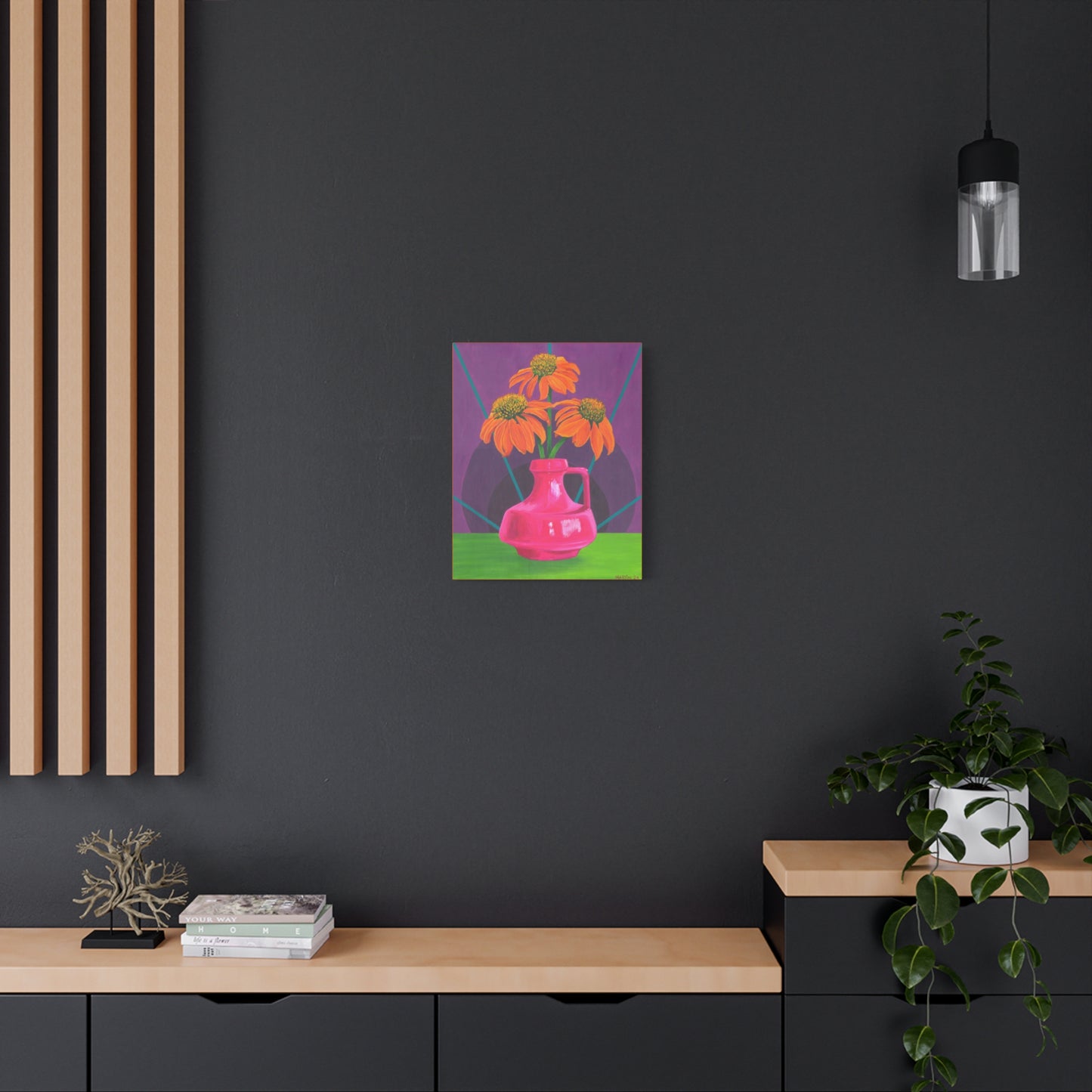 Orange Coneflowers Canvas Gallery Wrap